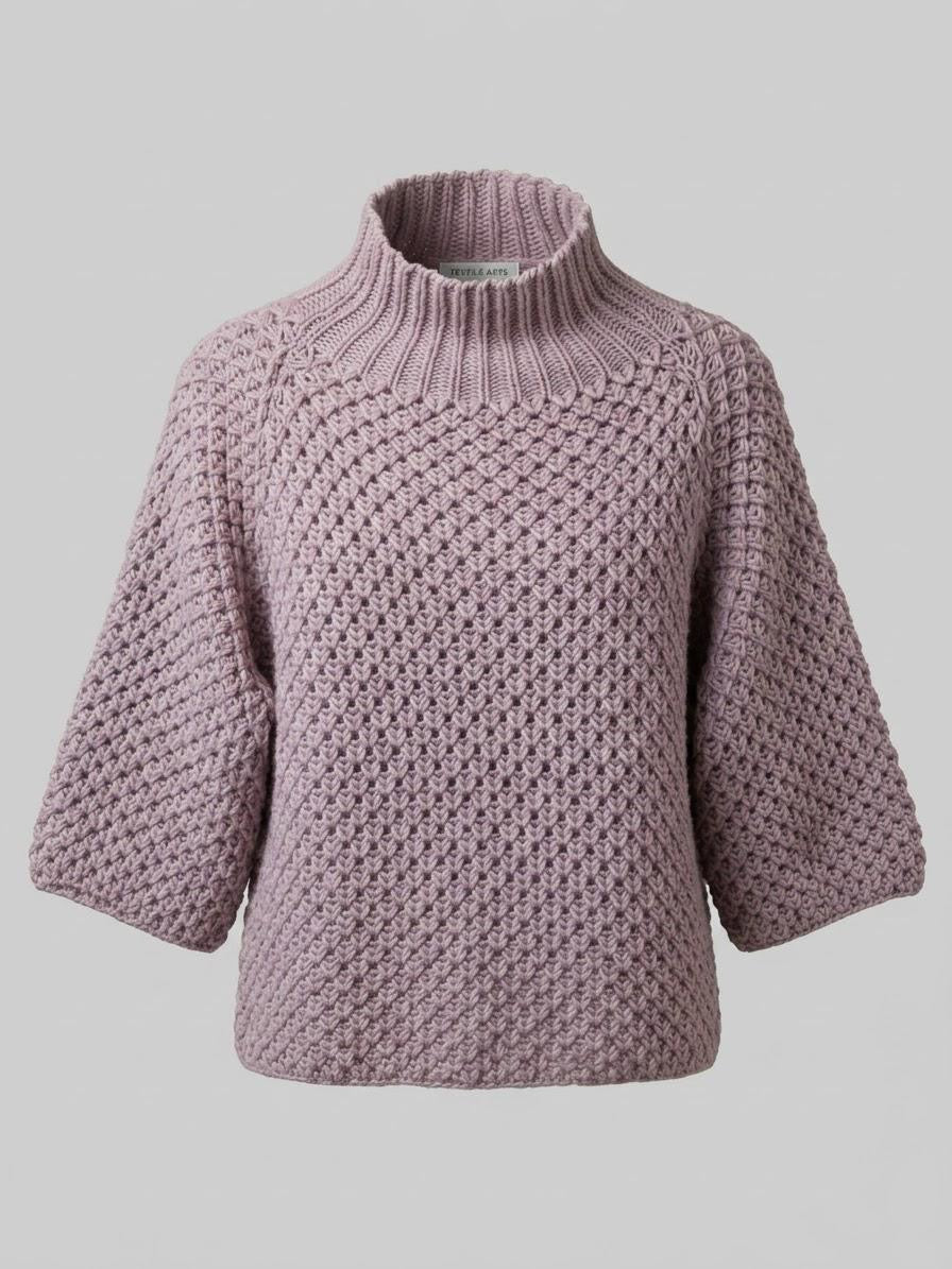 Made in Italy Wool & Alpaca Blend Chunky Knit Sweater