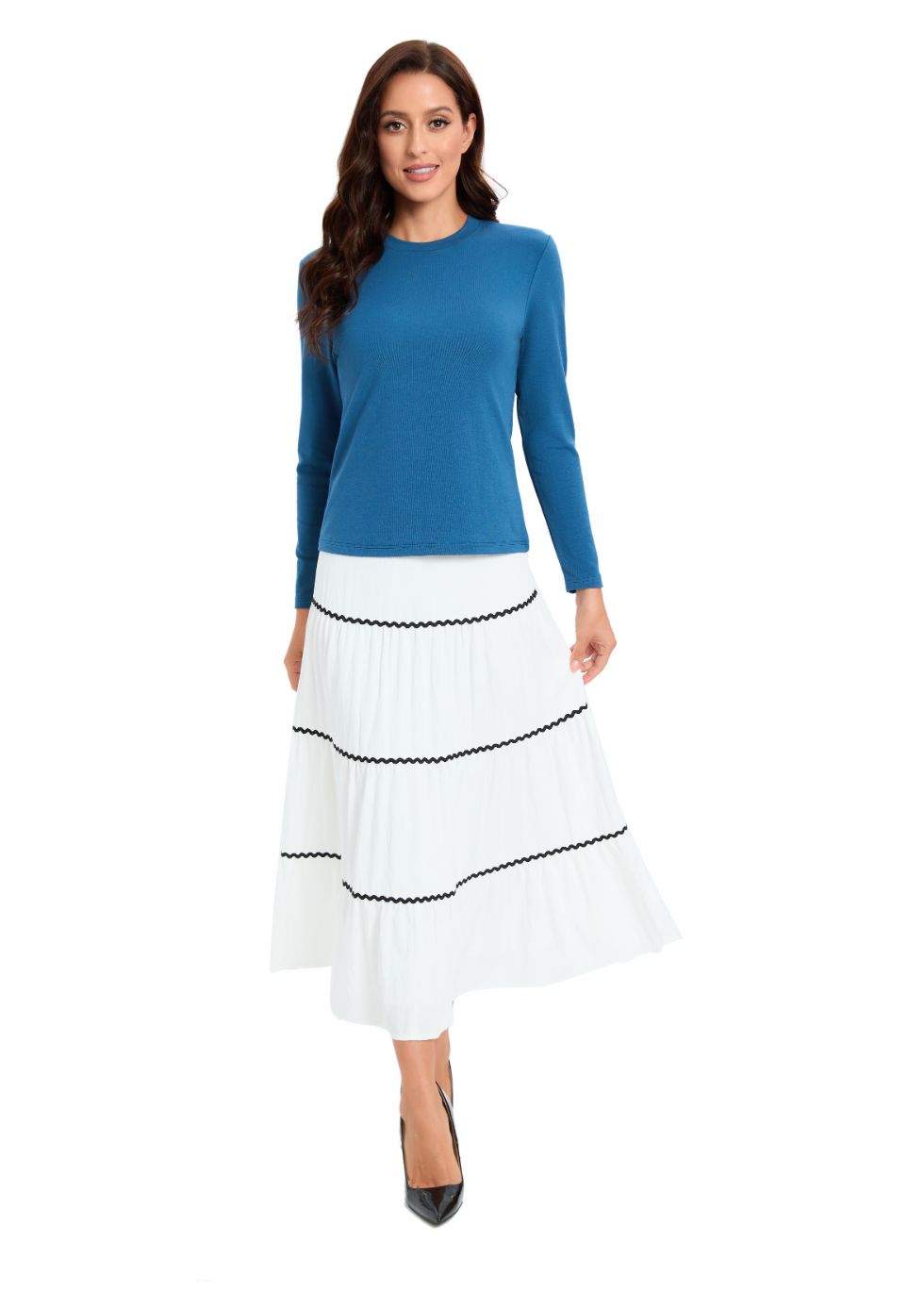 Blue Knit Top - MissFinchNYC