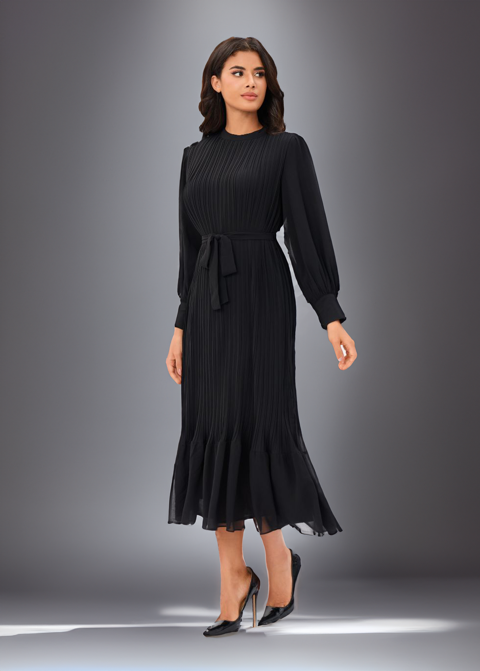 white christmas dresses Classic Elegance Midi Dress Xs