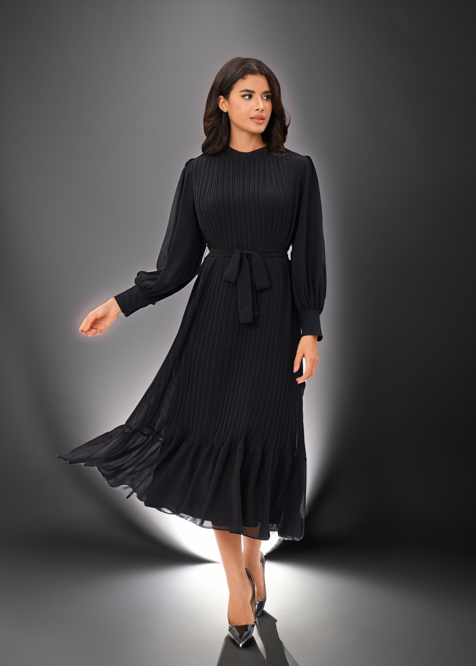 Classic Elegance Midi Dress - MissFinchNYC