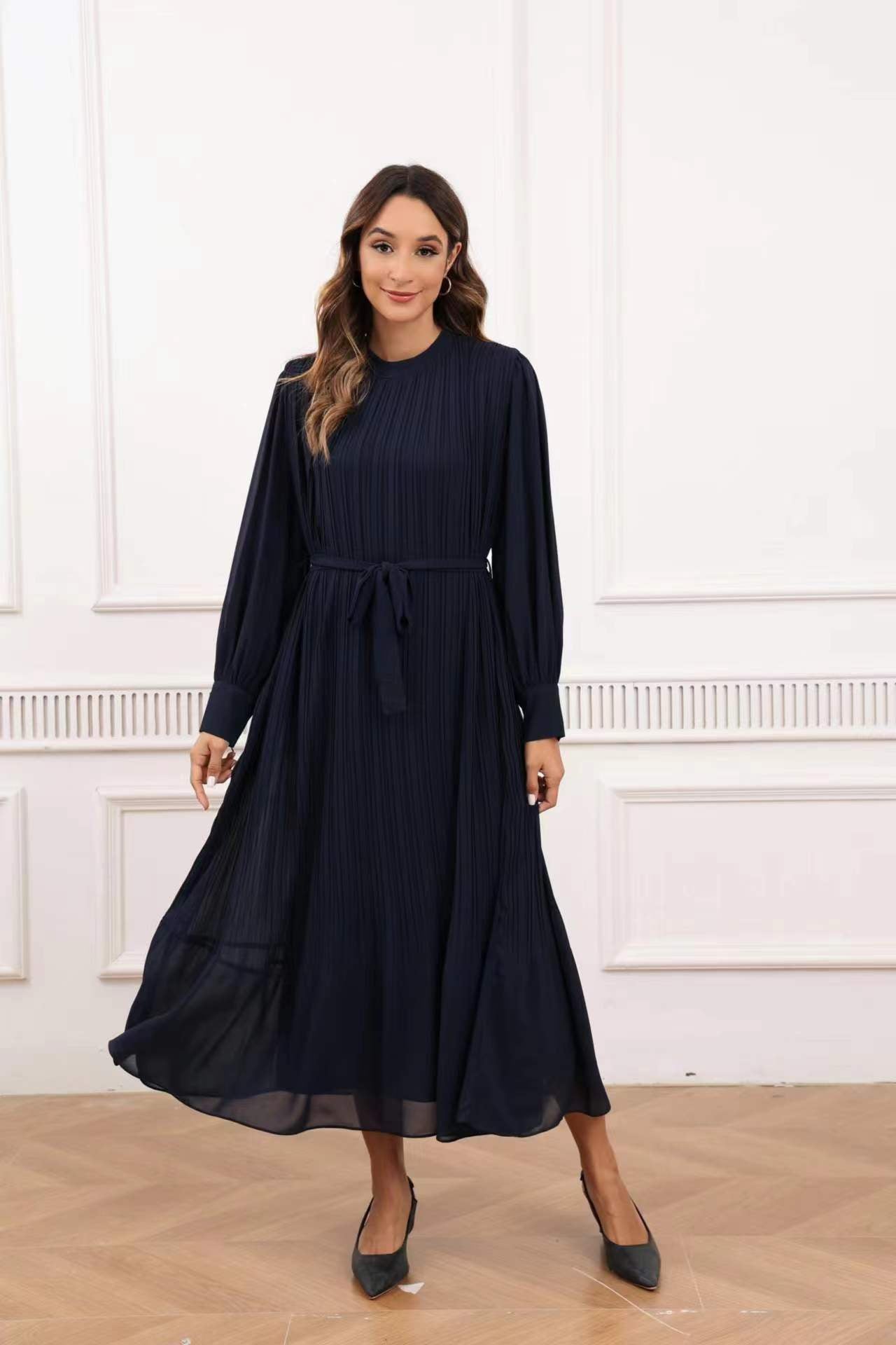 Navy Charm Midi Dress - MissFinchNYC