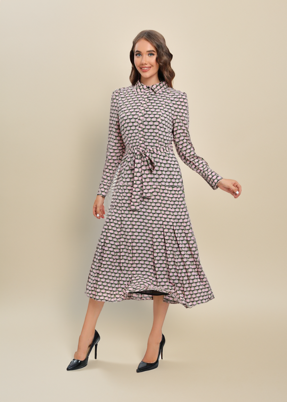 Rose Petal Midi Dress