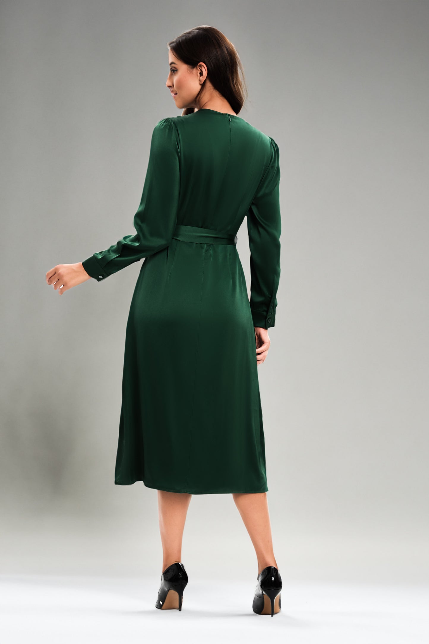 Forest Shine Midi Dress