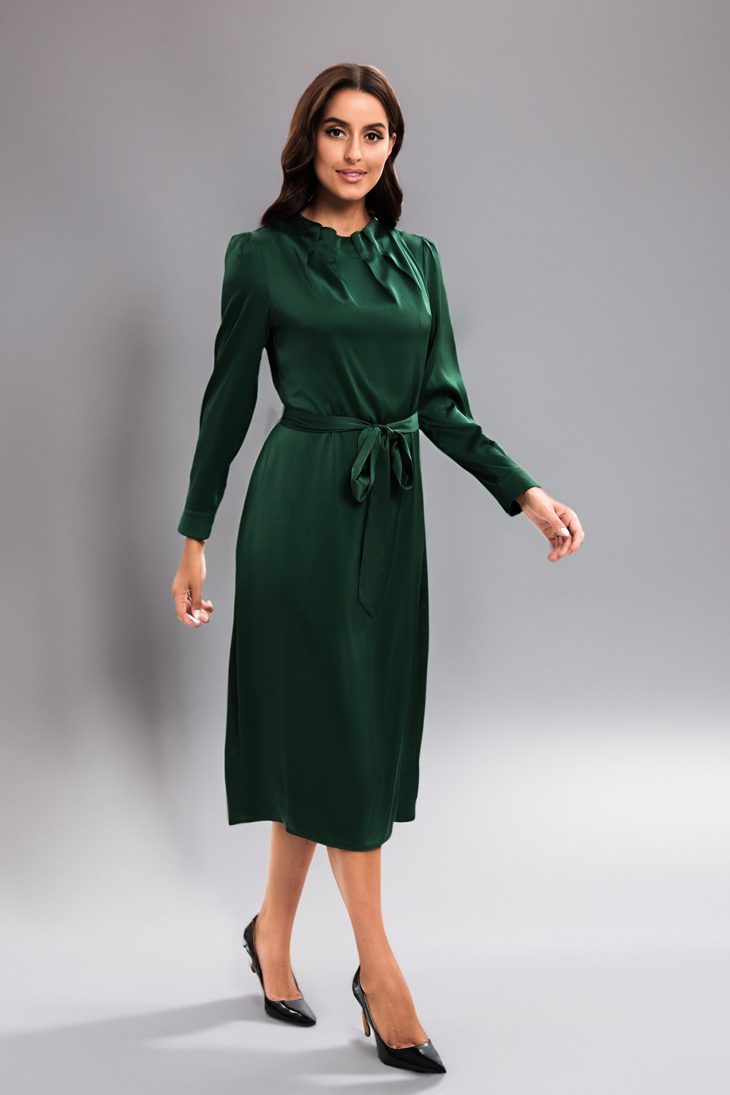Forest Shine Midi Dress