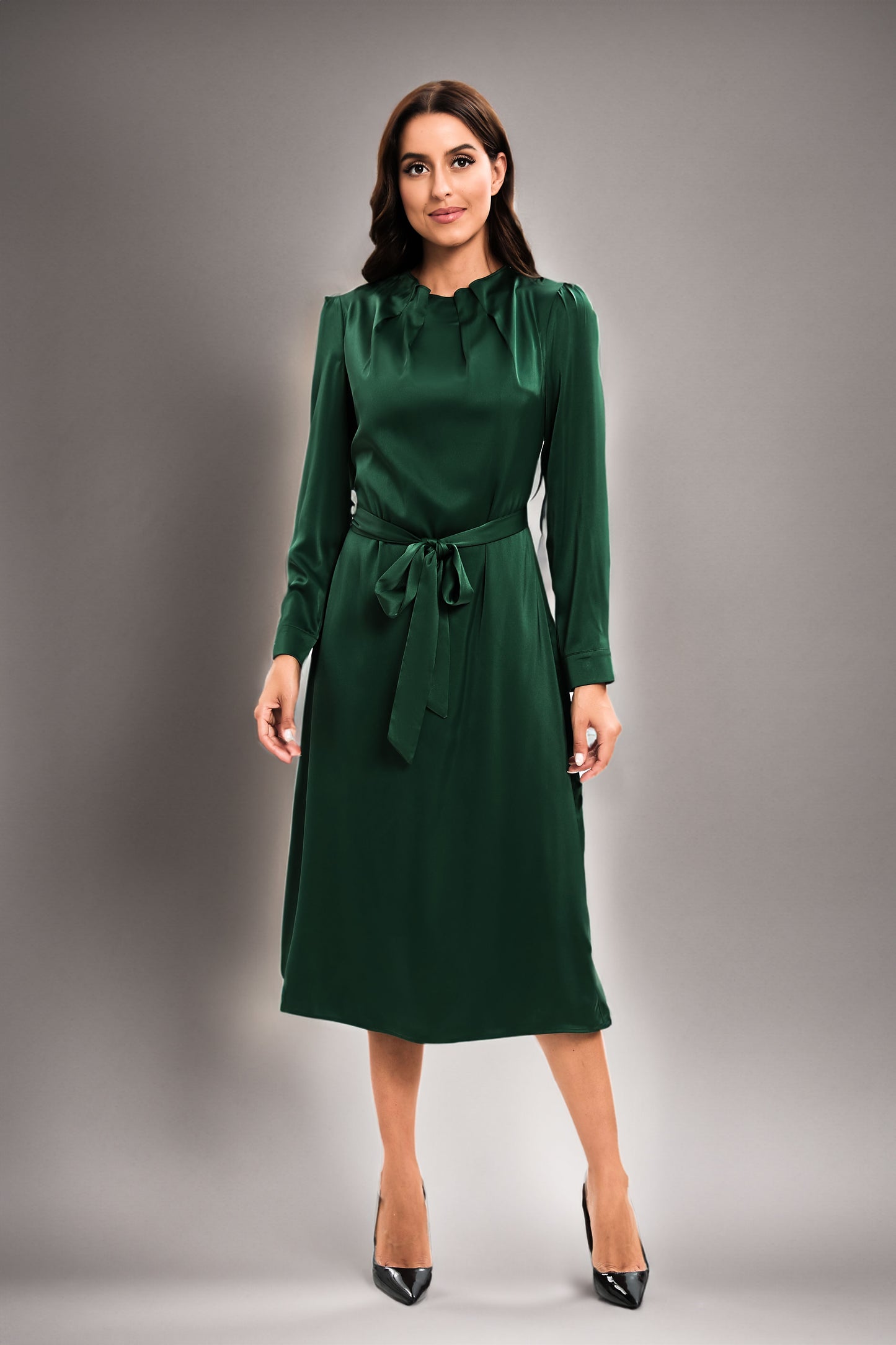Forest Shine Midi Dress