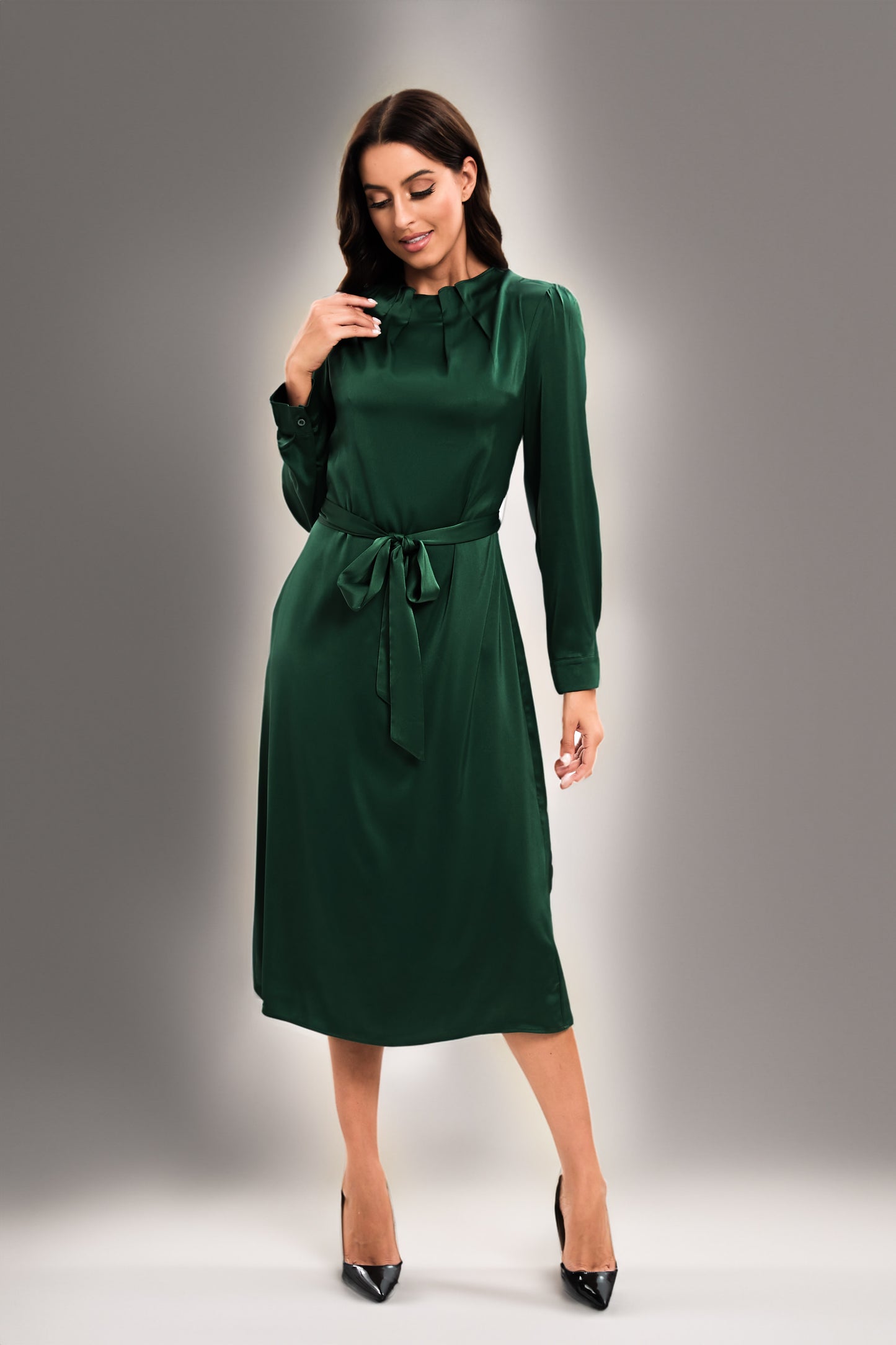 Forest Shine Midi Dress