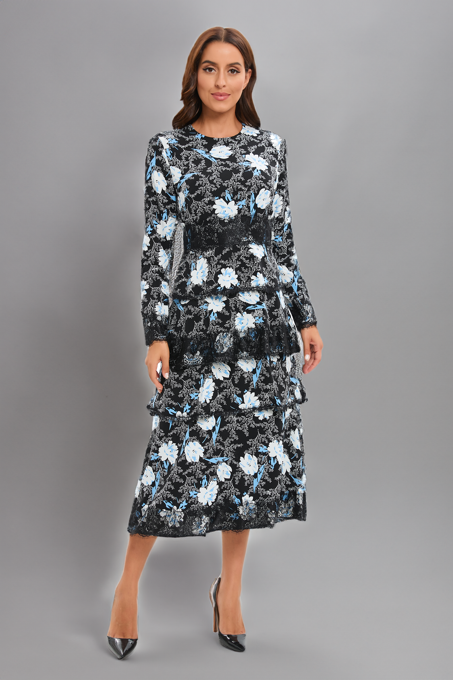 Celestial Lace Midi Dress