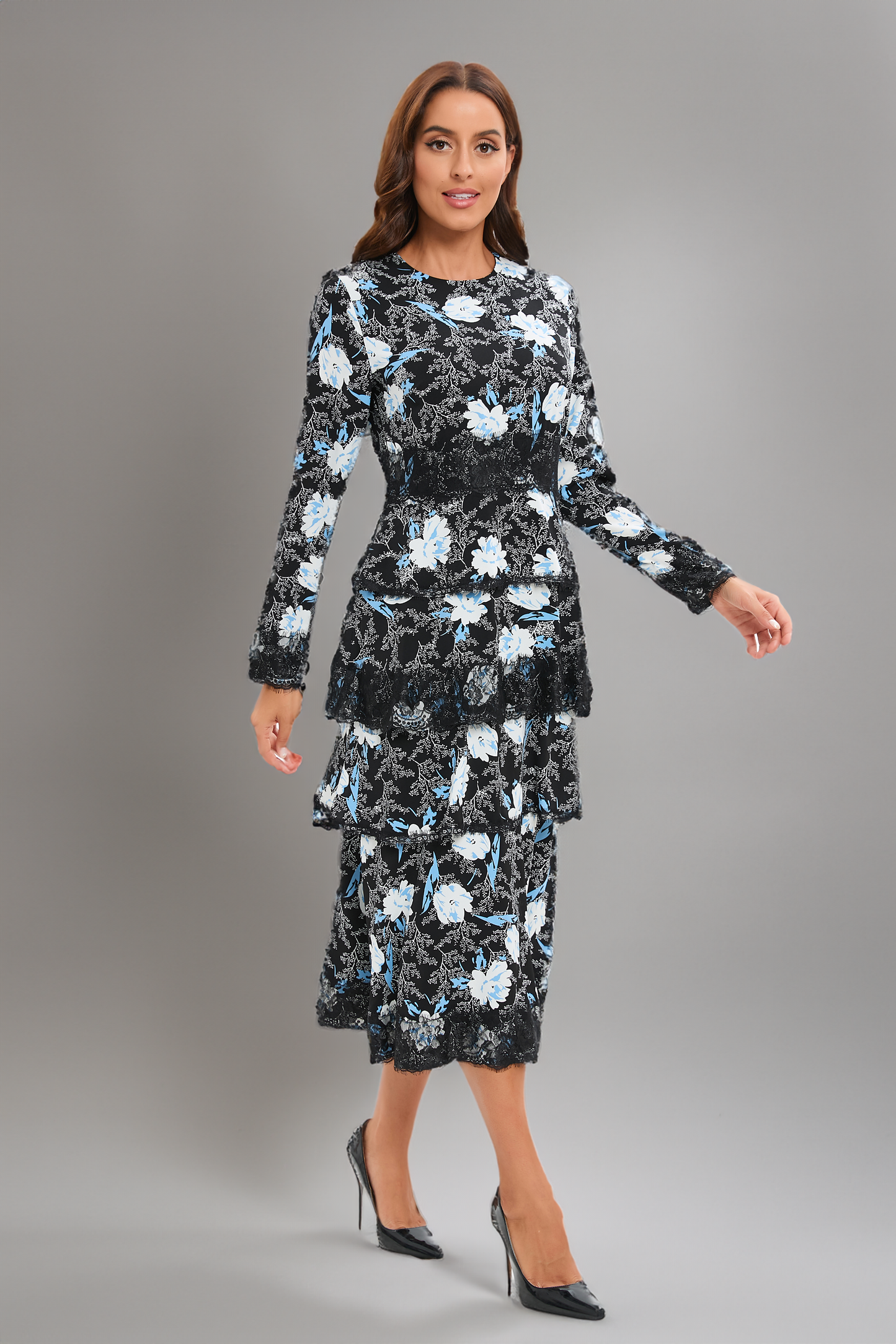 Celestial Lace Midi Dress