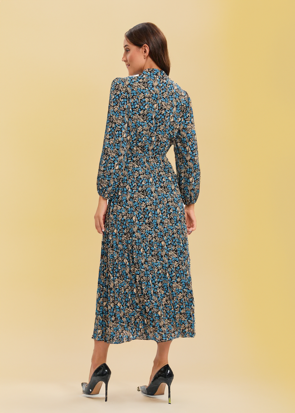 Azure Allure Midi Dress