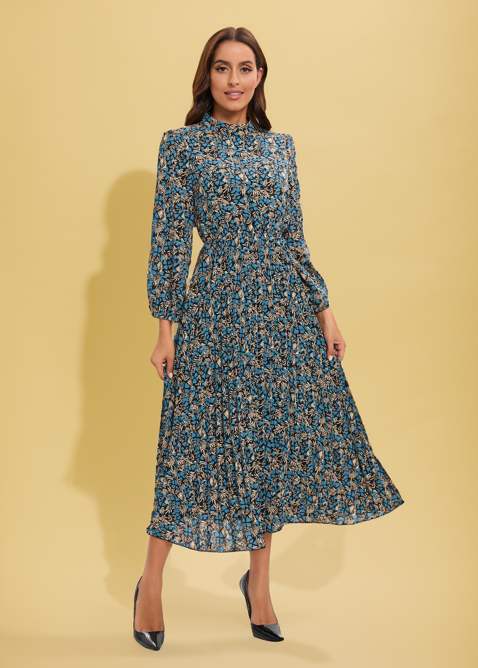 Azure Allure Midi Dress
