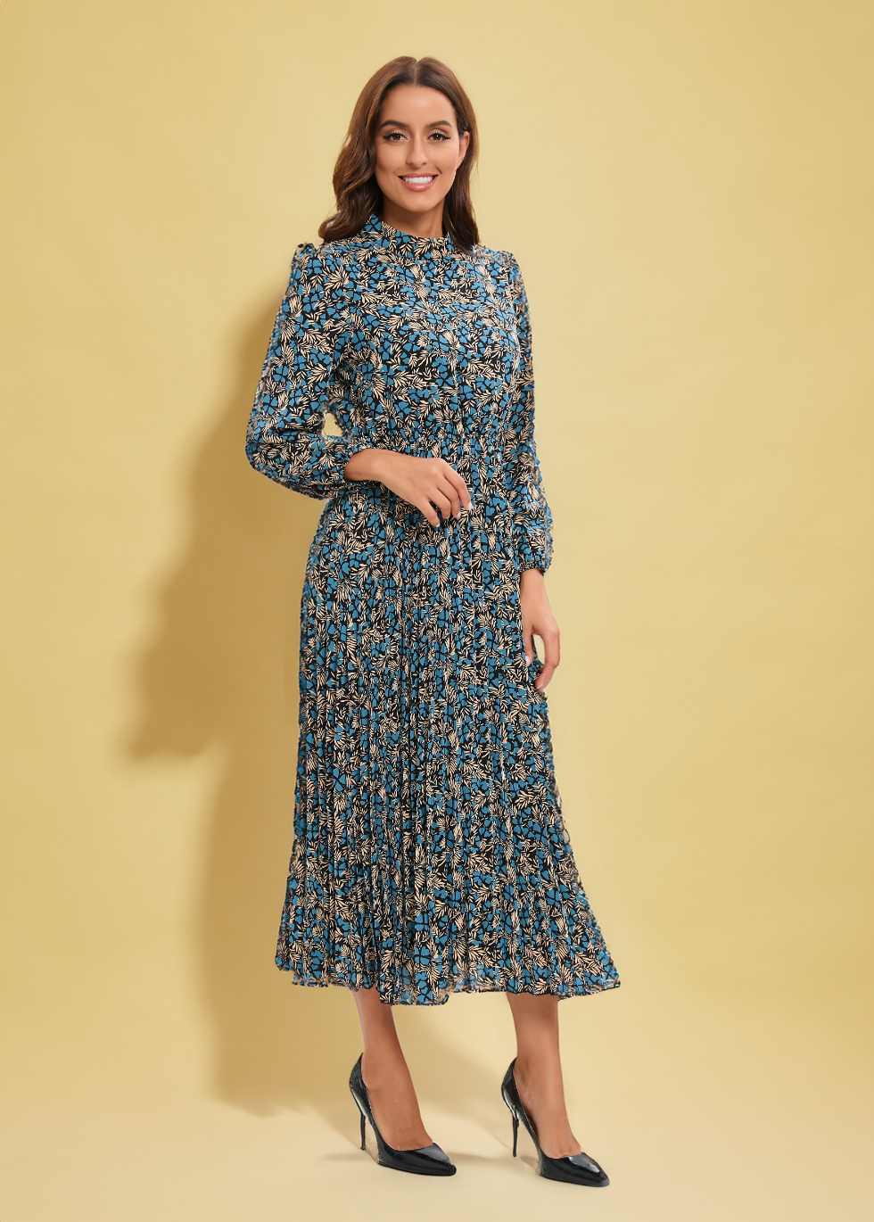 Azure Allure Midi Dress
