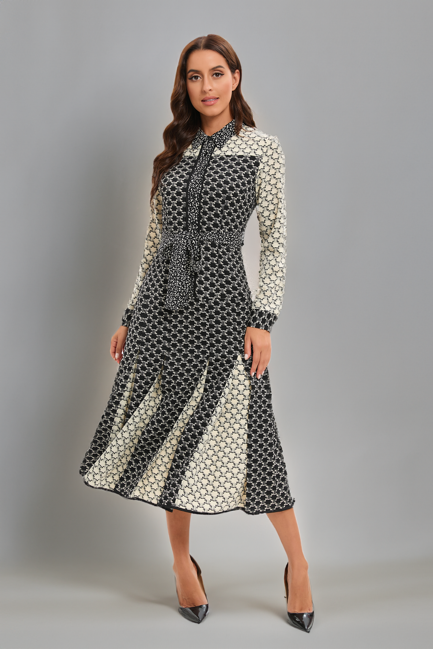 Sahara Elegance Midi Dress