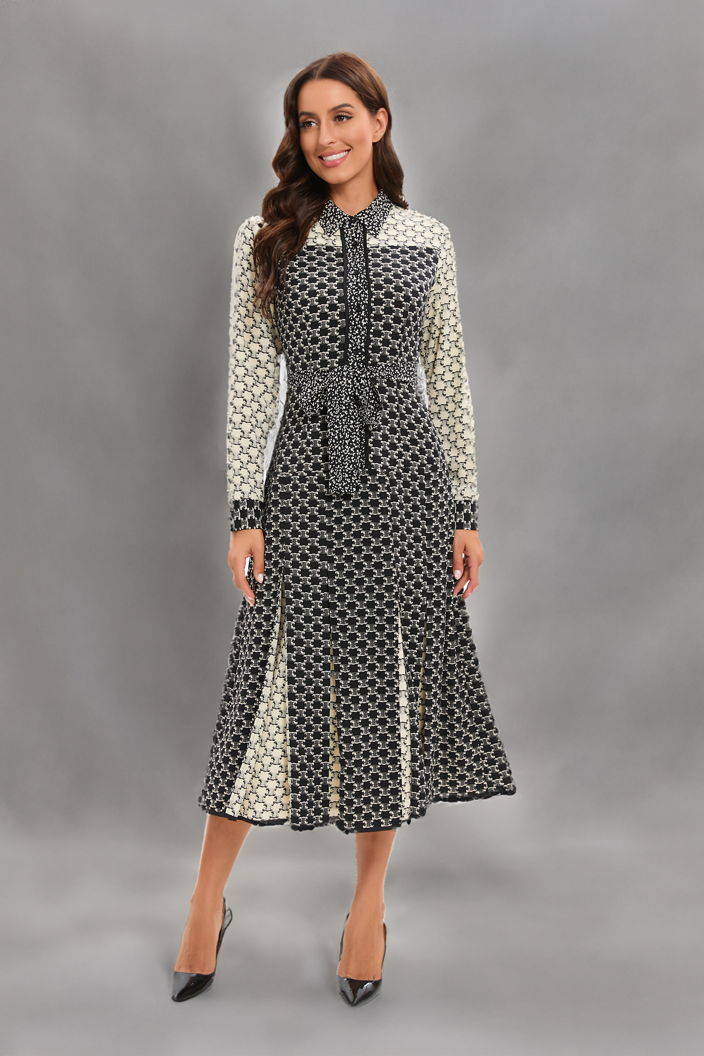 Sahara Elegance Midi Dress