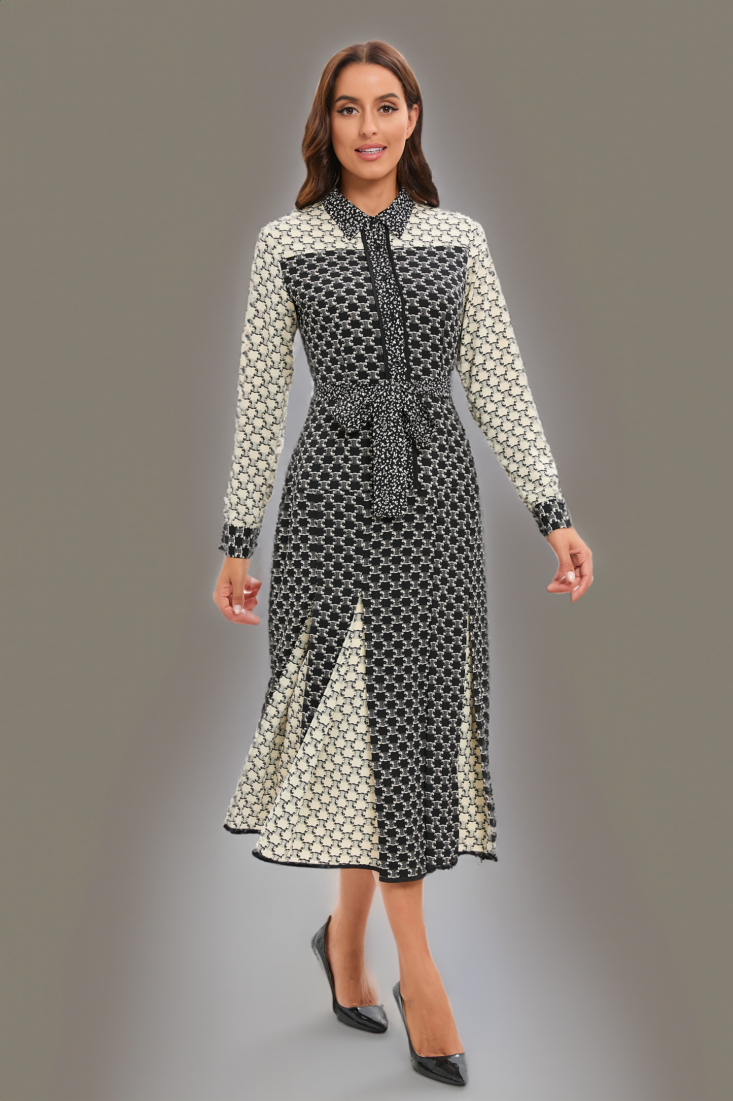 Sahara Elegance Midi Dress