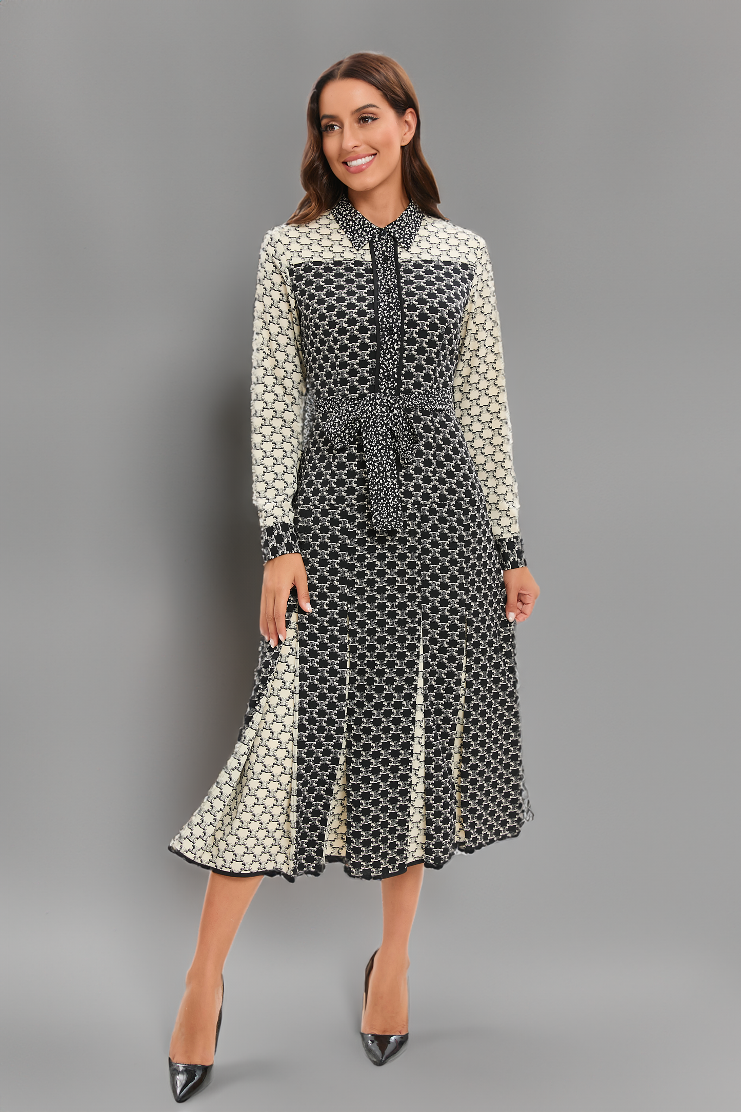 Sahara Elegance Midi Dress