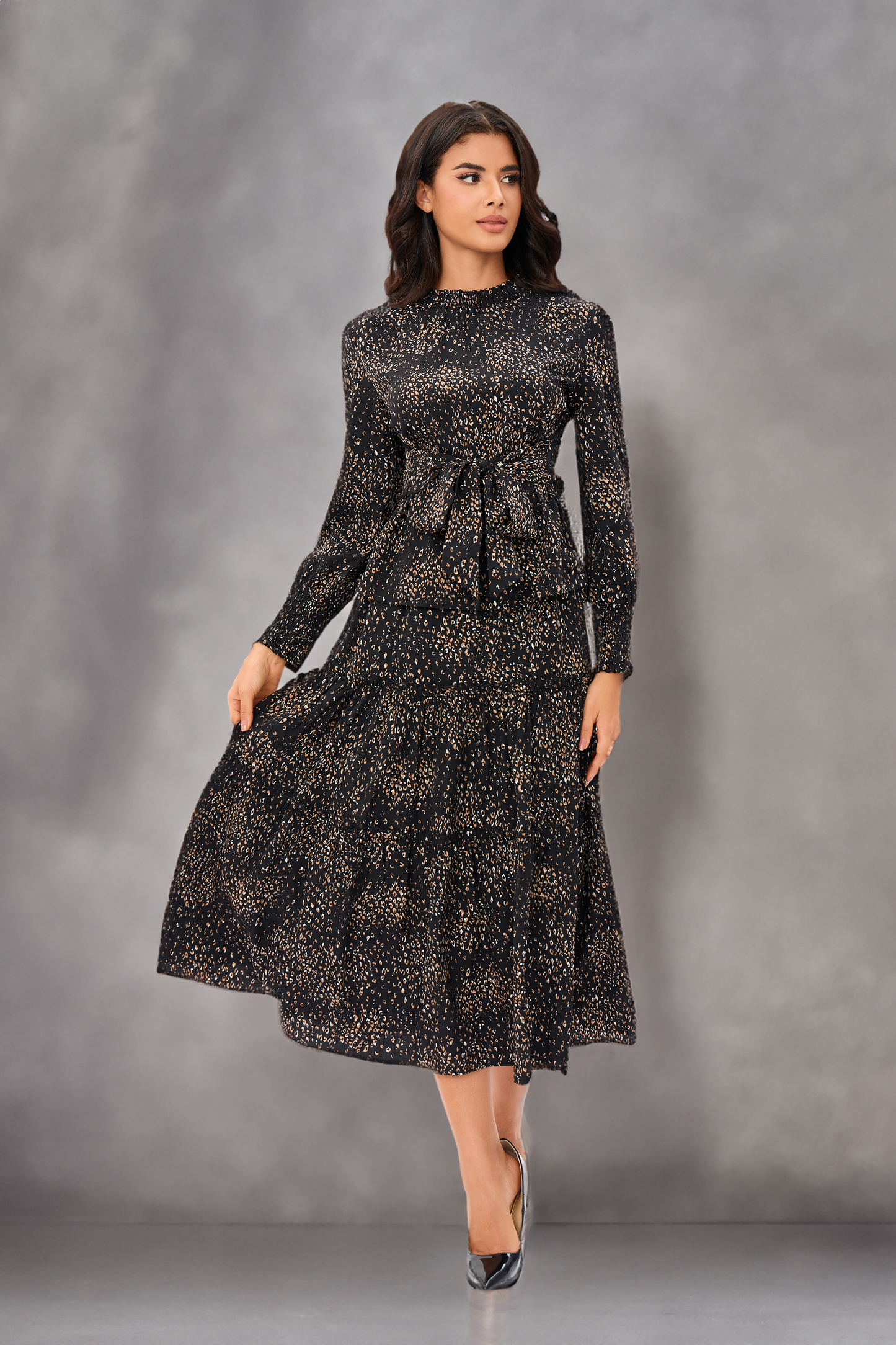 Mocha Elegance Midi Set