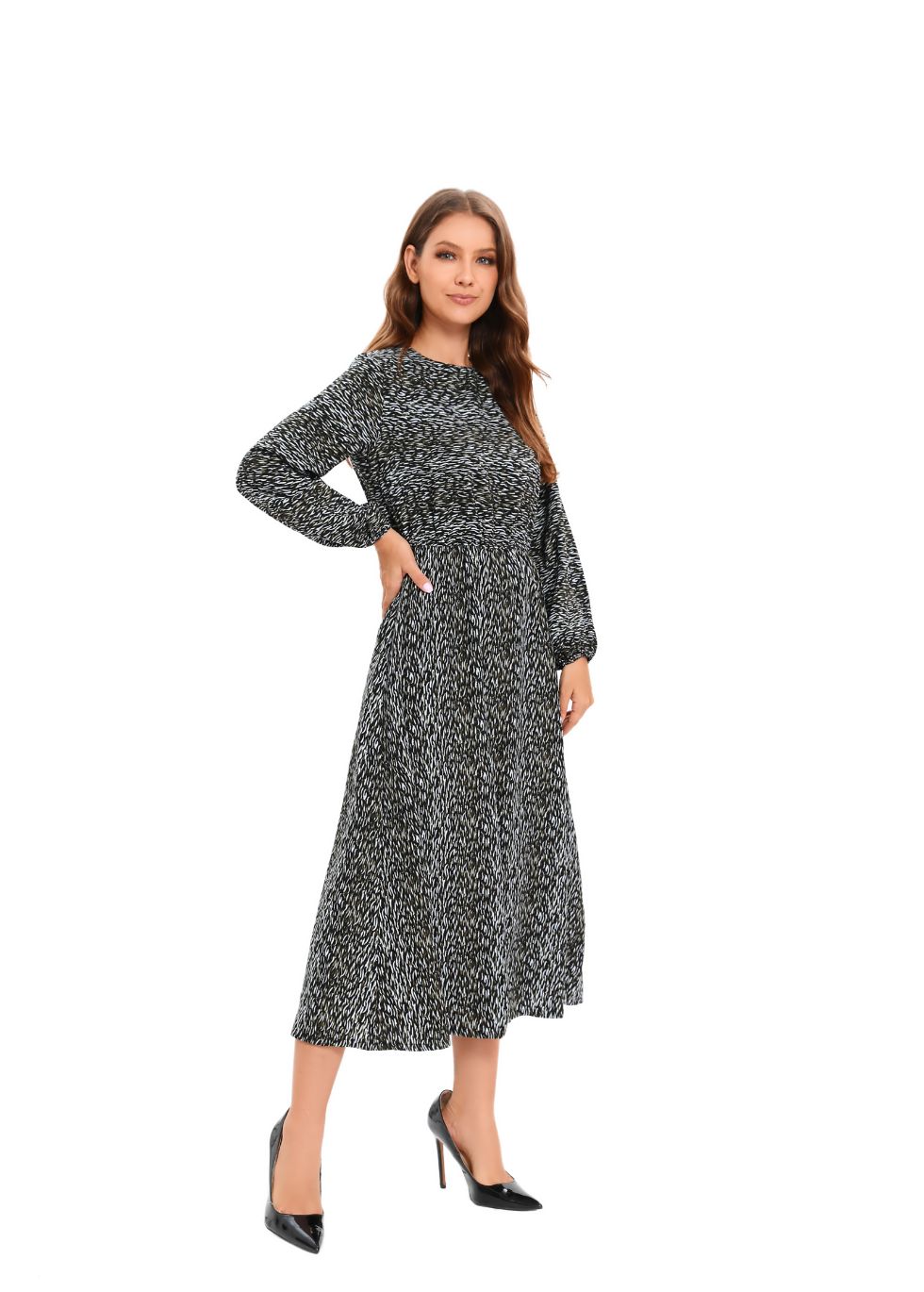 Twilight Grove Midi Dress - MissFinchNYC