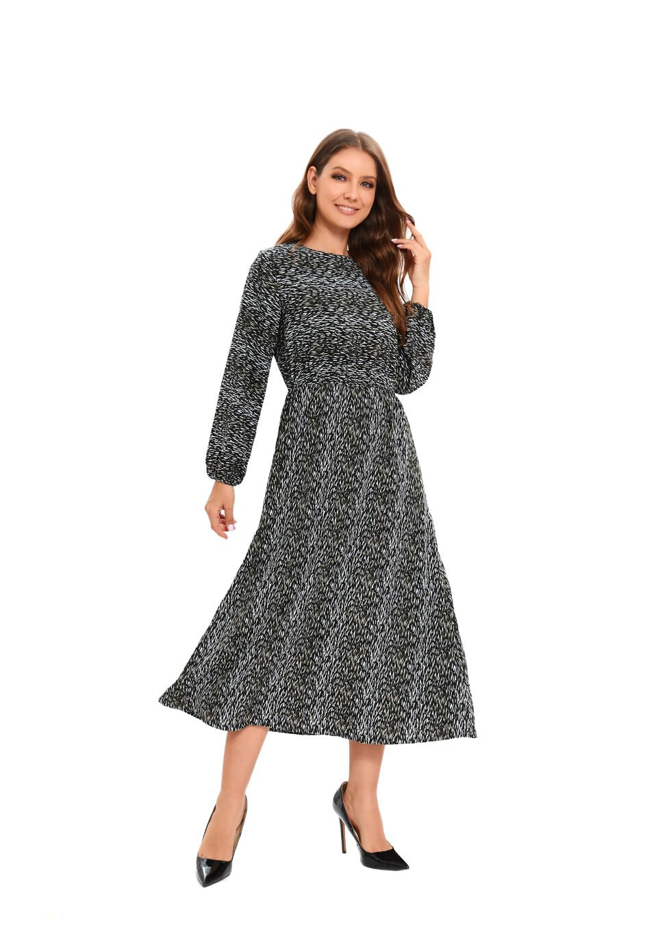 Twilight Grove Midi Dress - MissFinchNYC