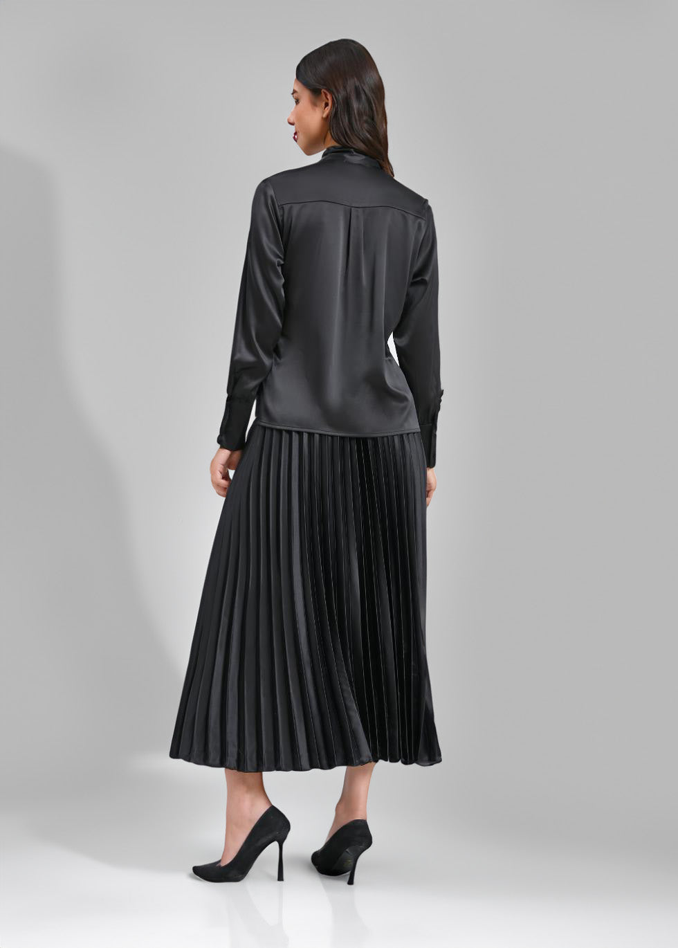 Midnight Muse Satin Midi Set - MissFinchNYC