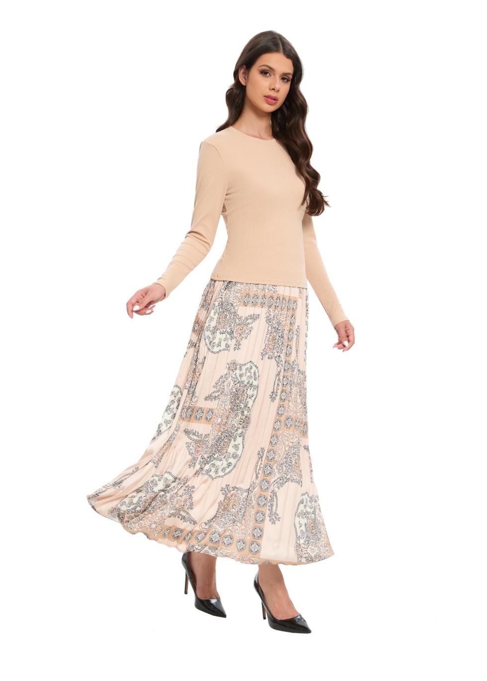 Classic Tapestry Pleated Skirt - MissFinchNYC