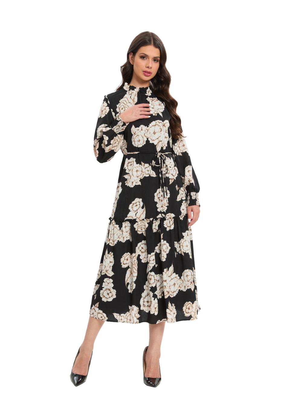 Timeless Bloom Midi Dress - MissFinchNYC