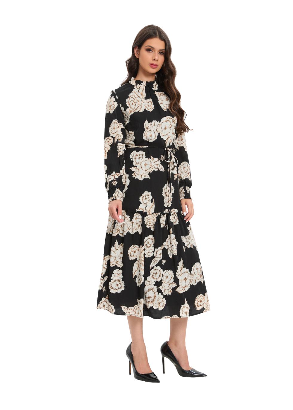 Timeless Bloom Midi Dress - MissFinchNYC