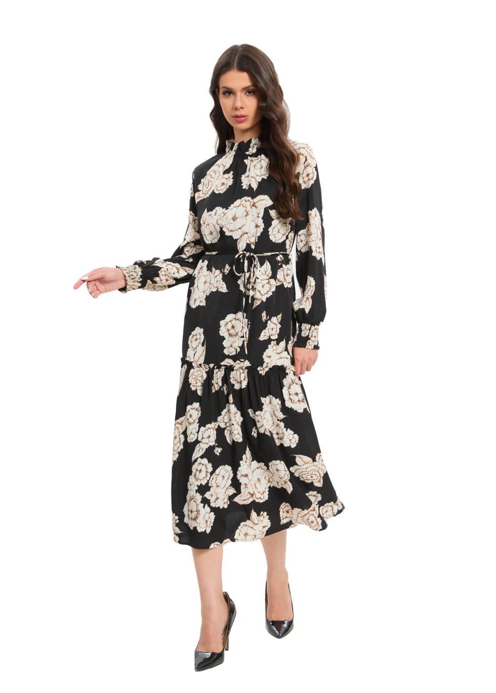 Timeless Bloom Midi Dress - MissFinchNYC