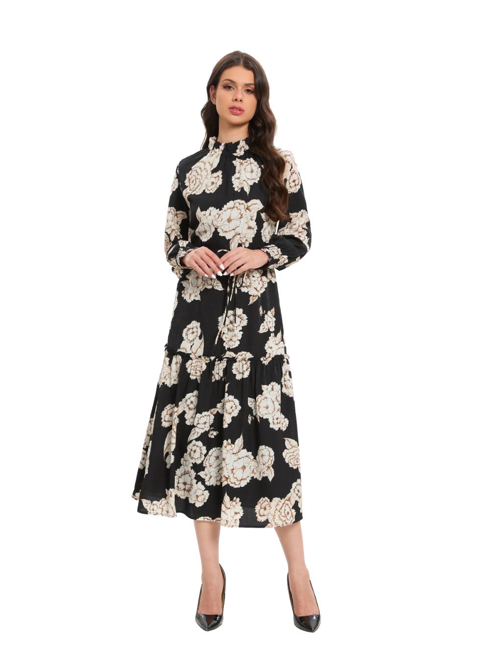 Timeless Bloom Midi Dress - MissFinchNYC