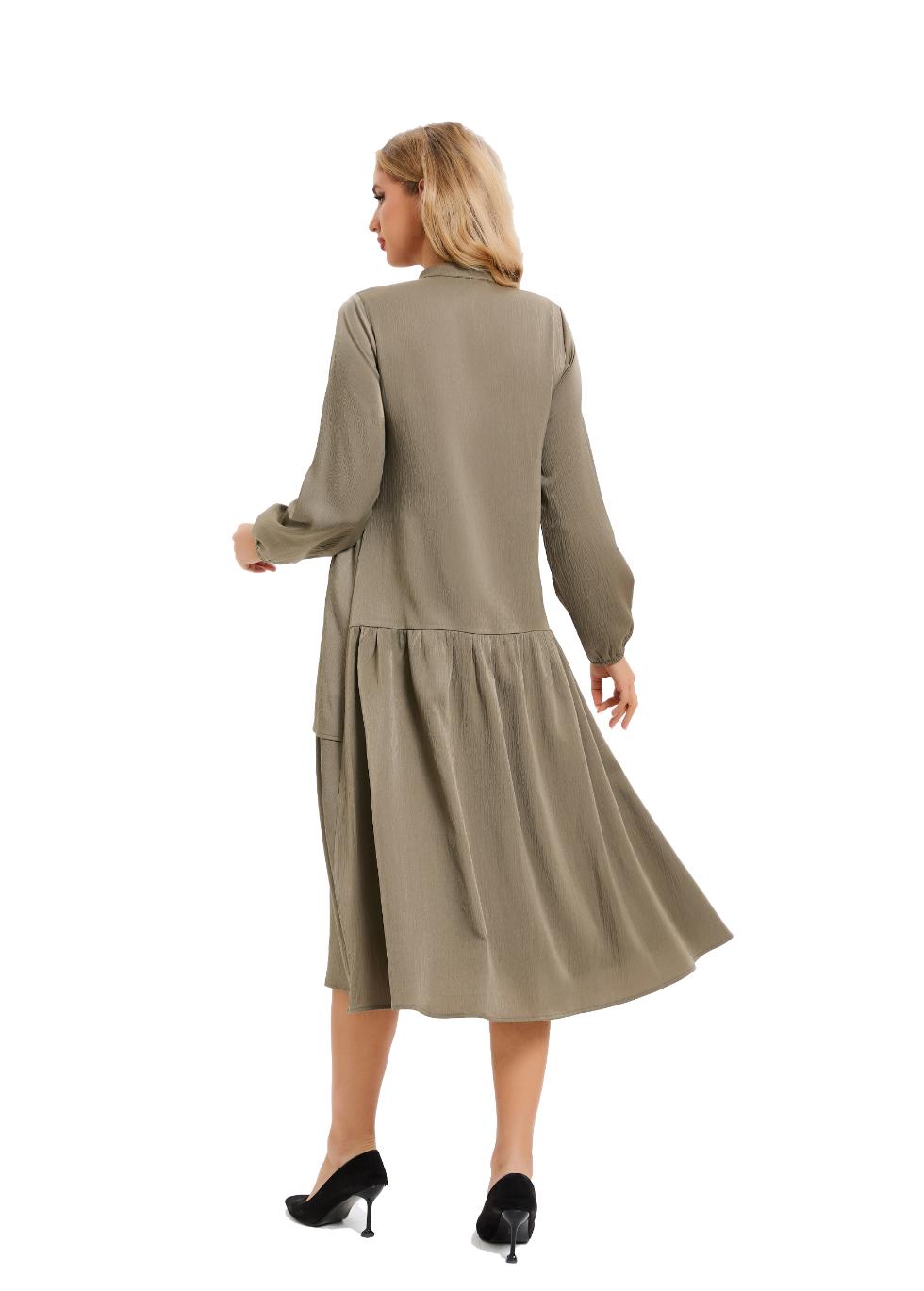 Olive Serenity Midi Dress - MissFinchNYC