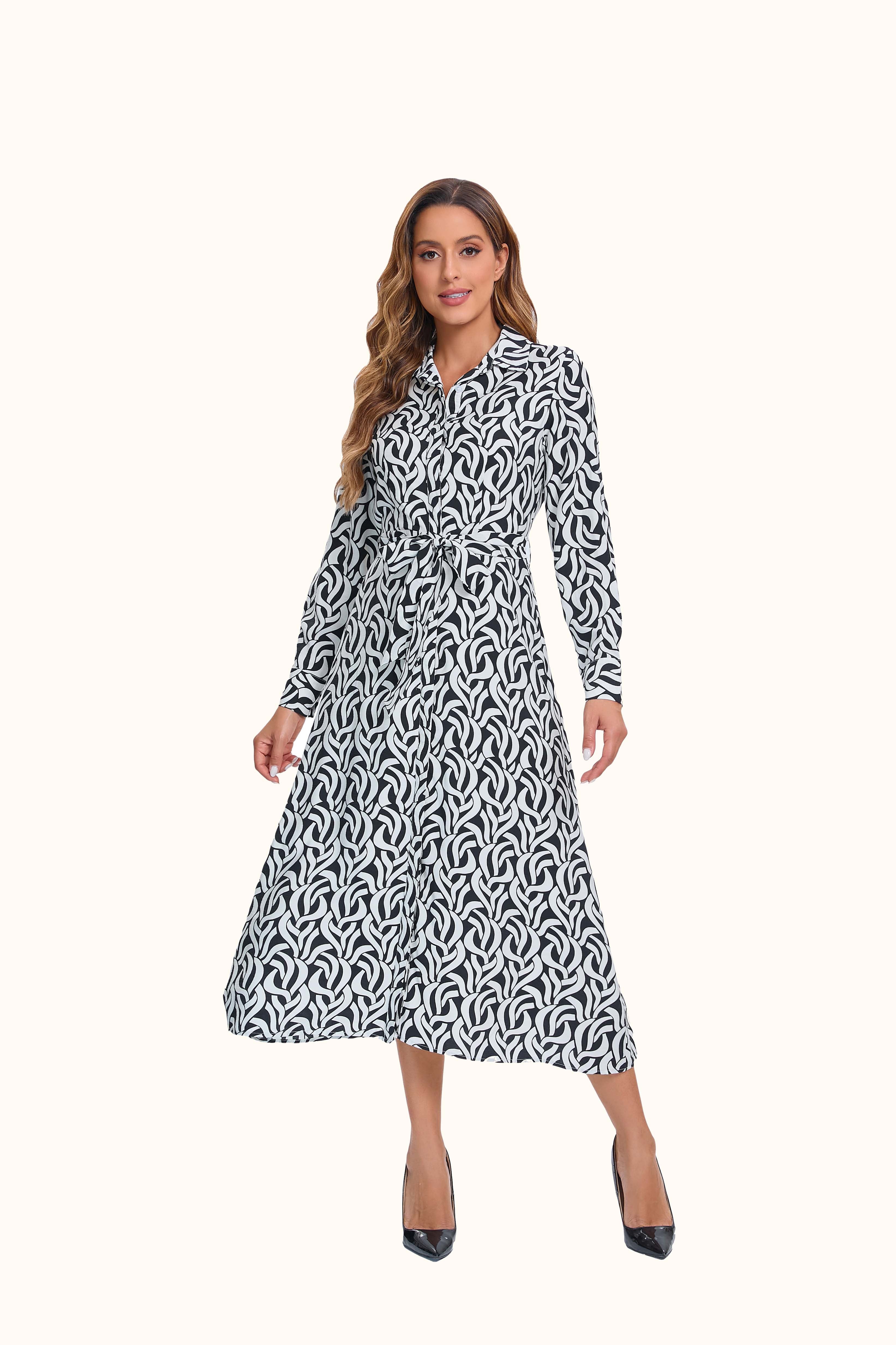 Black and White Mystic Dress - MissFinchNYC