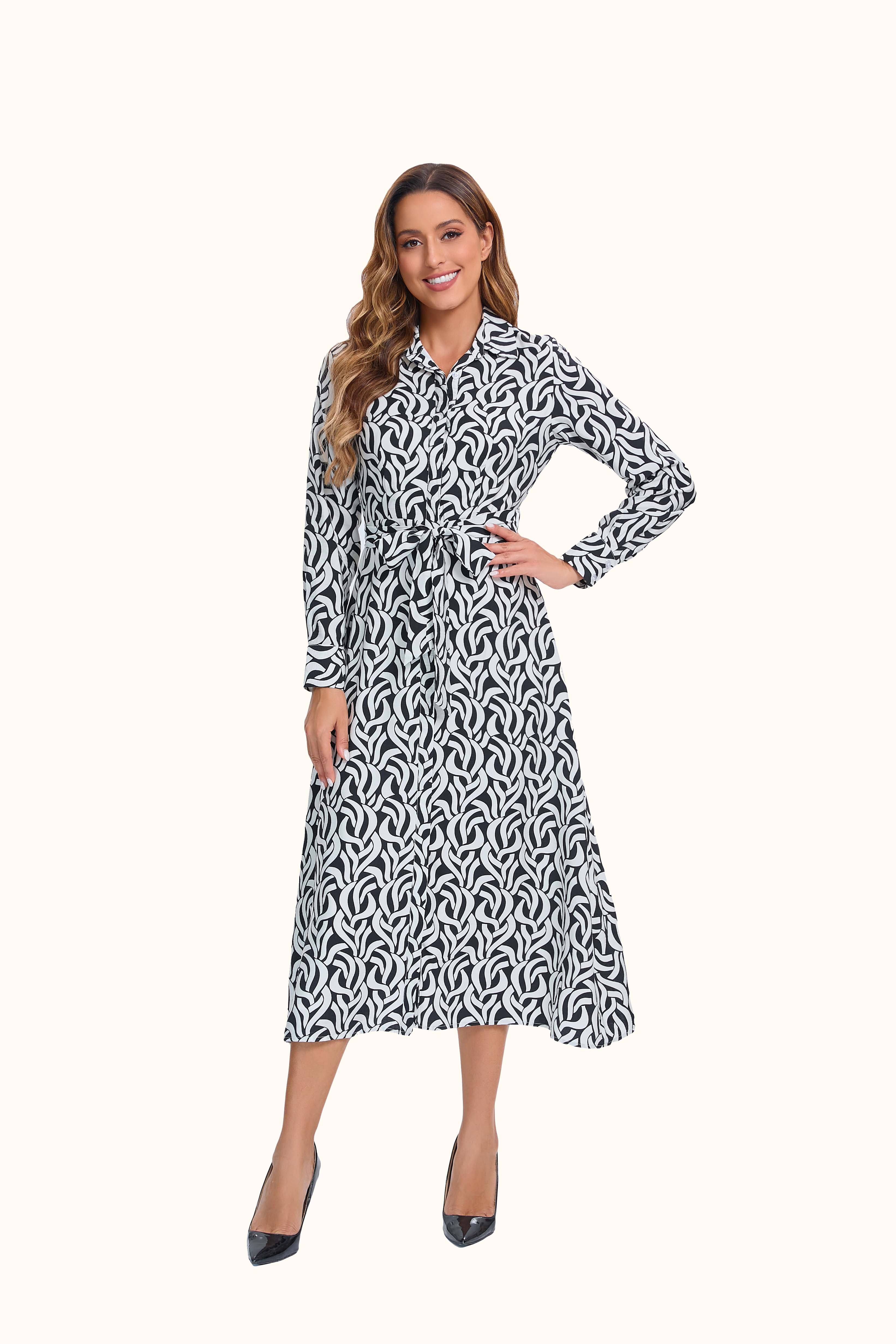 Black and White Mystic Dress - MissFinchNYC