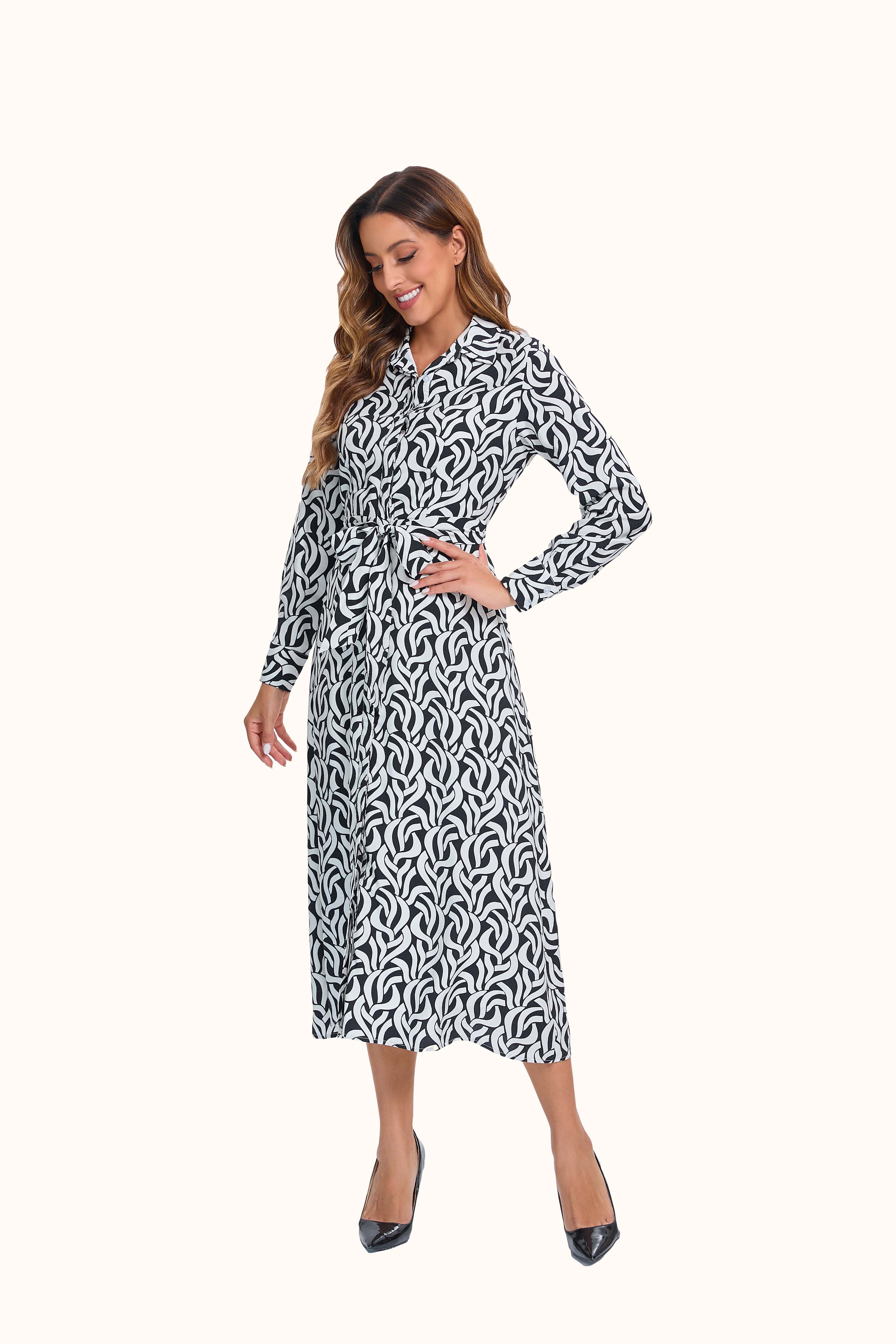 Black and White Mystic Dress - MissFinchNYC