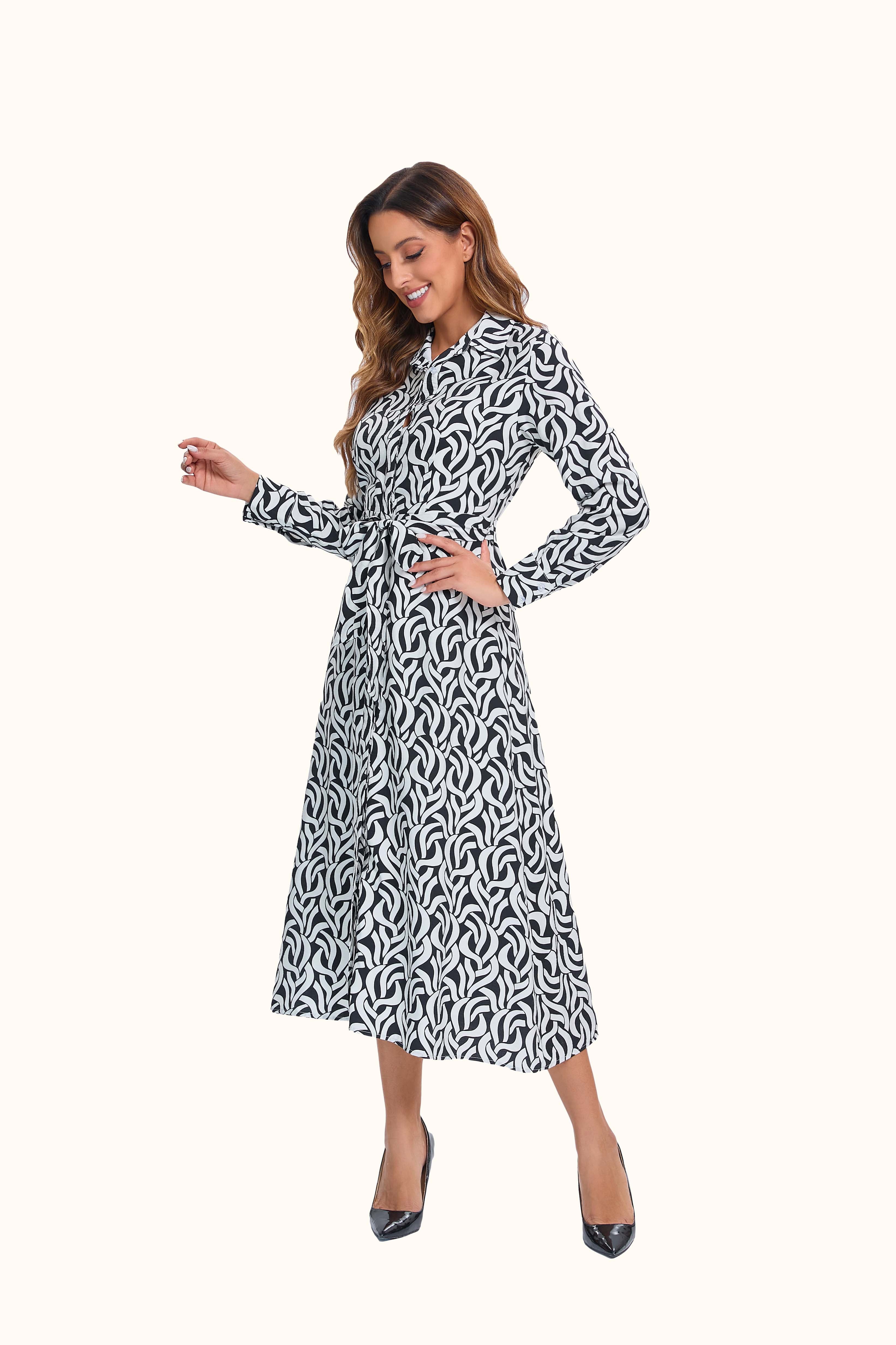 Black and White Mystic Dress - MissFinchNYC