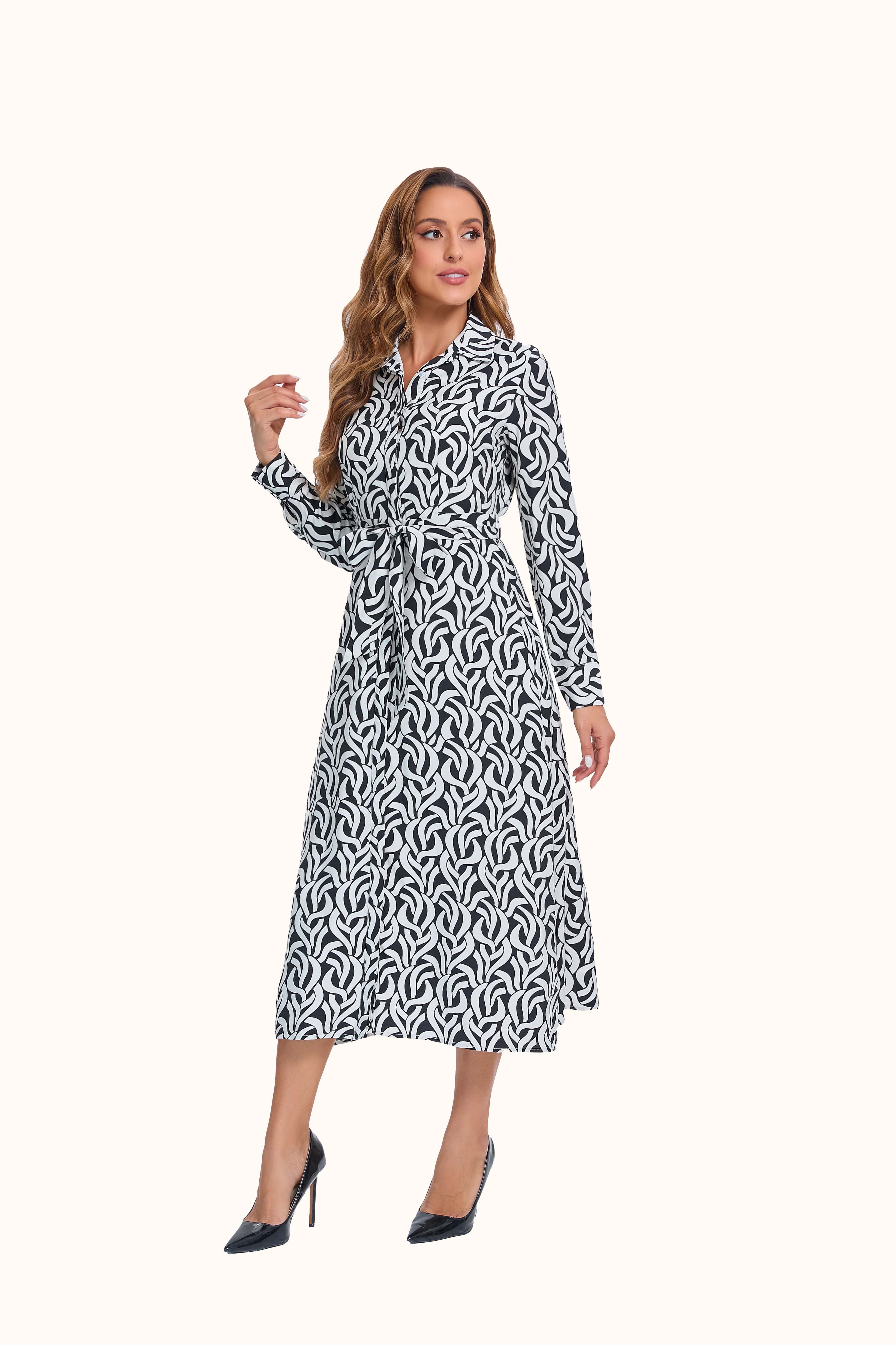 Black and White Mystic Dress - MissFinchNYC