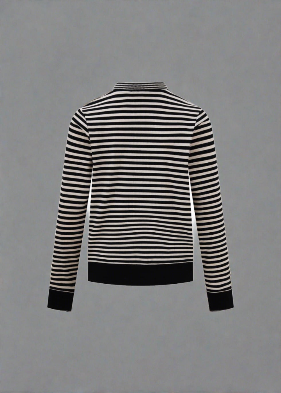Ribbon-Tie Striped Cardigan - MissFinchNYC