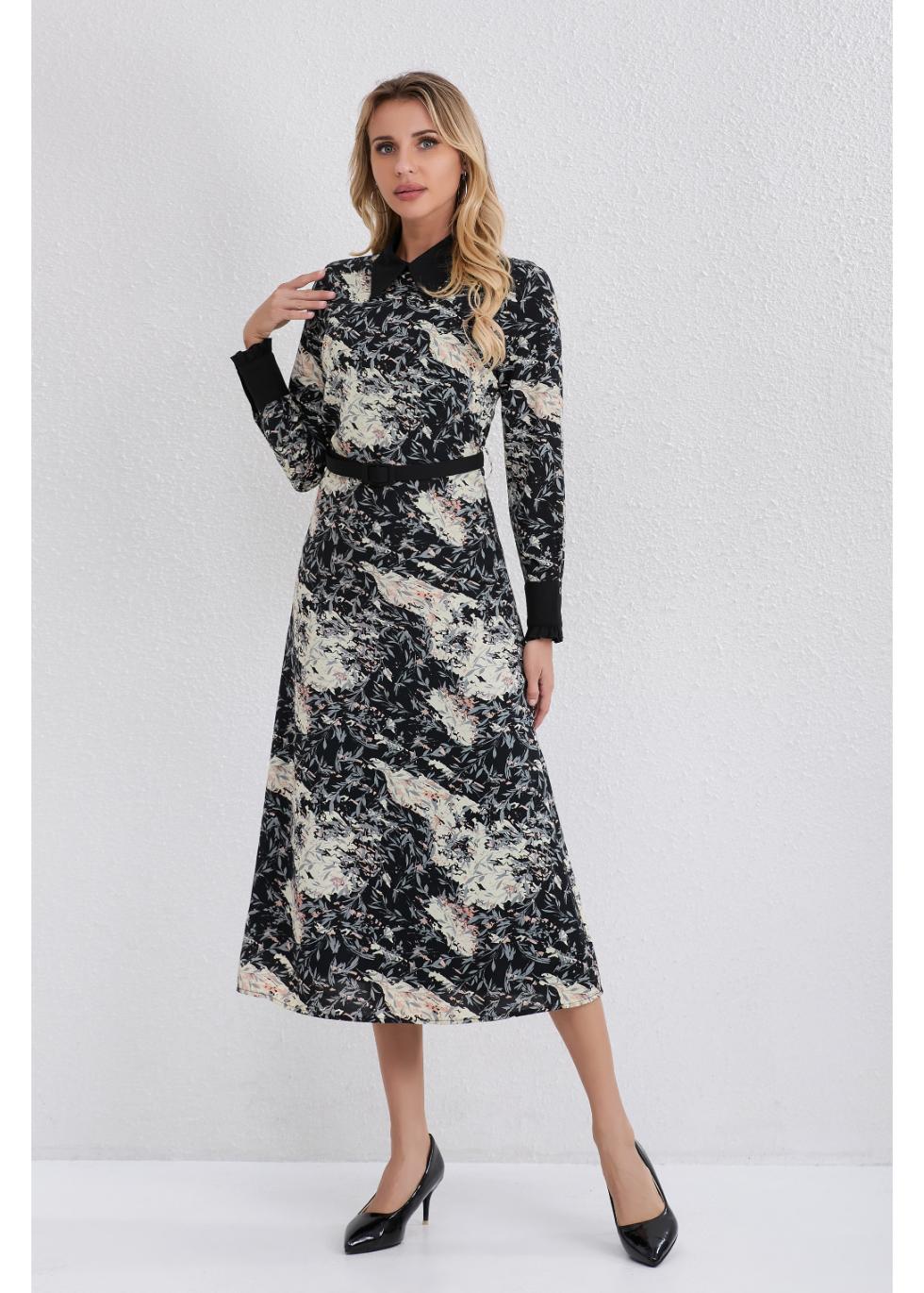 Twilight Petals Midi Dress - MissFinchNYC