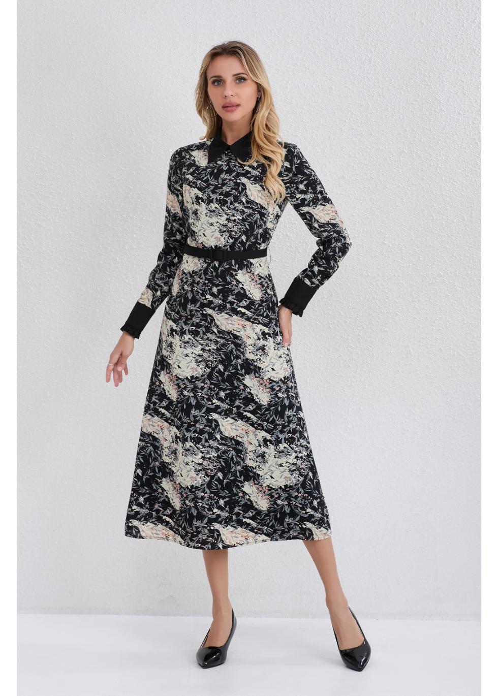 Twilight Petals Midi Dress - MissFinchNYC