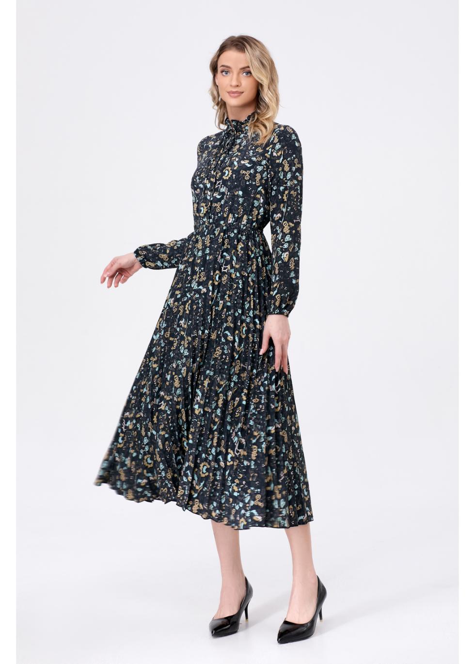 Twilight Blossom Midi Dress - MissFinchNYC