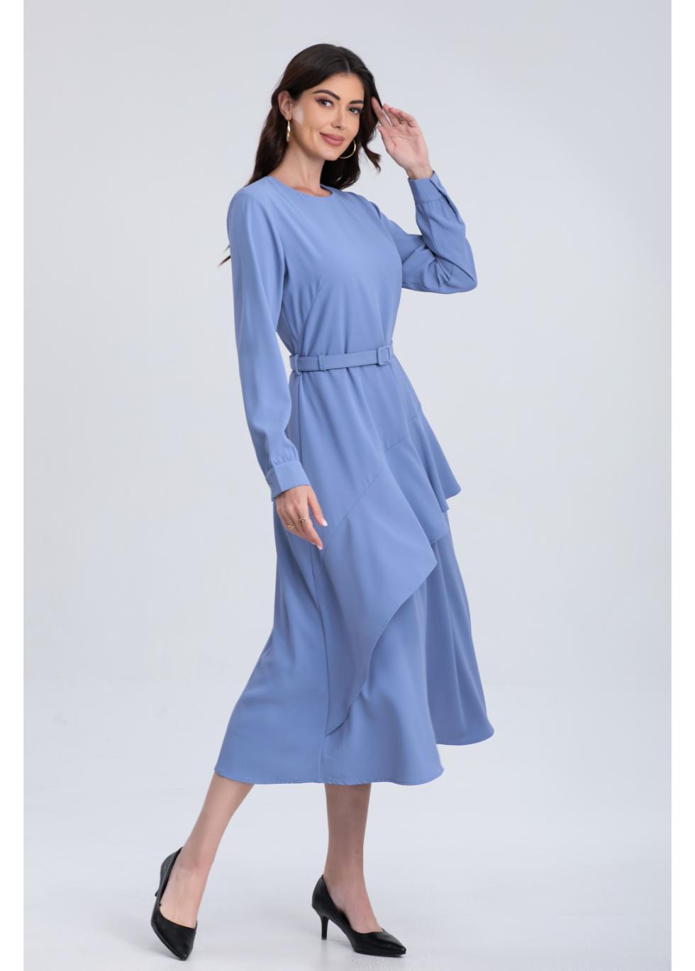 Skyline Ascent Midi Dress - MissFinchNYC