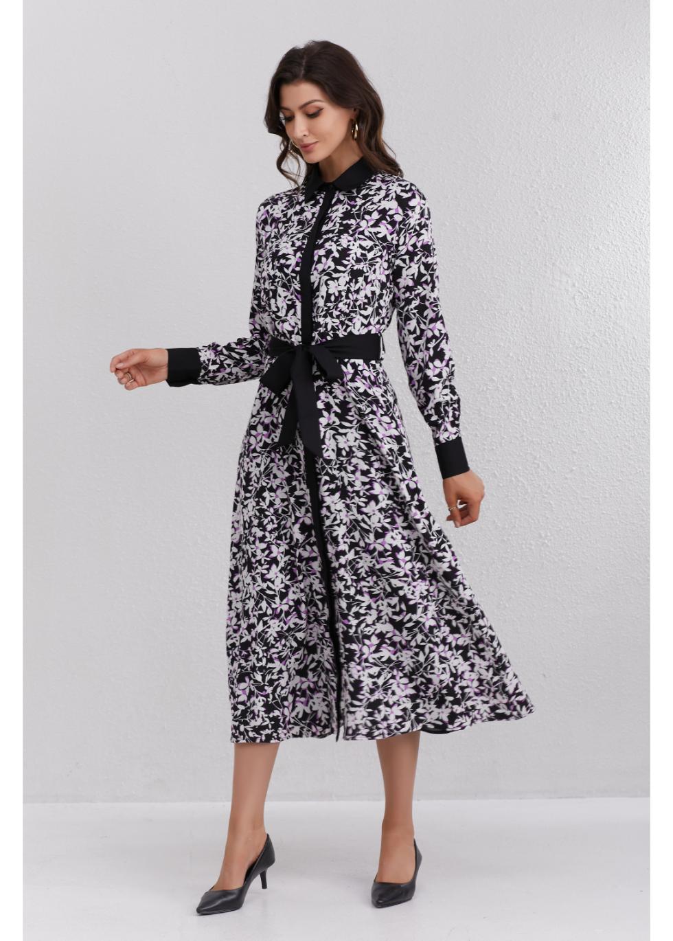 Twilight Flora Midi Dress - MissFinchNYC