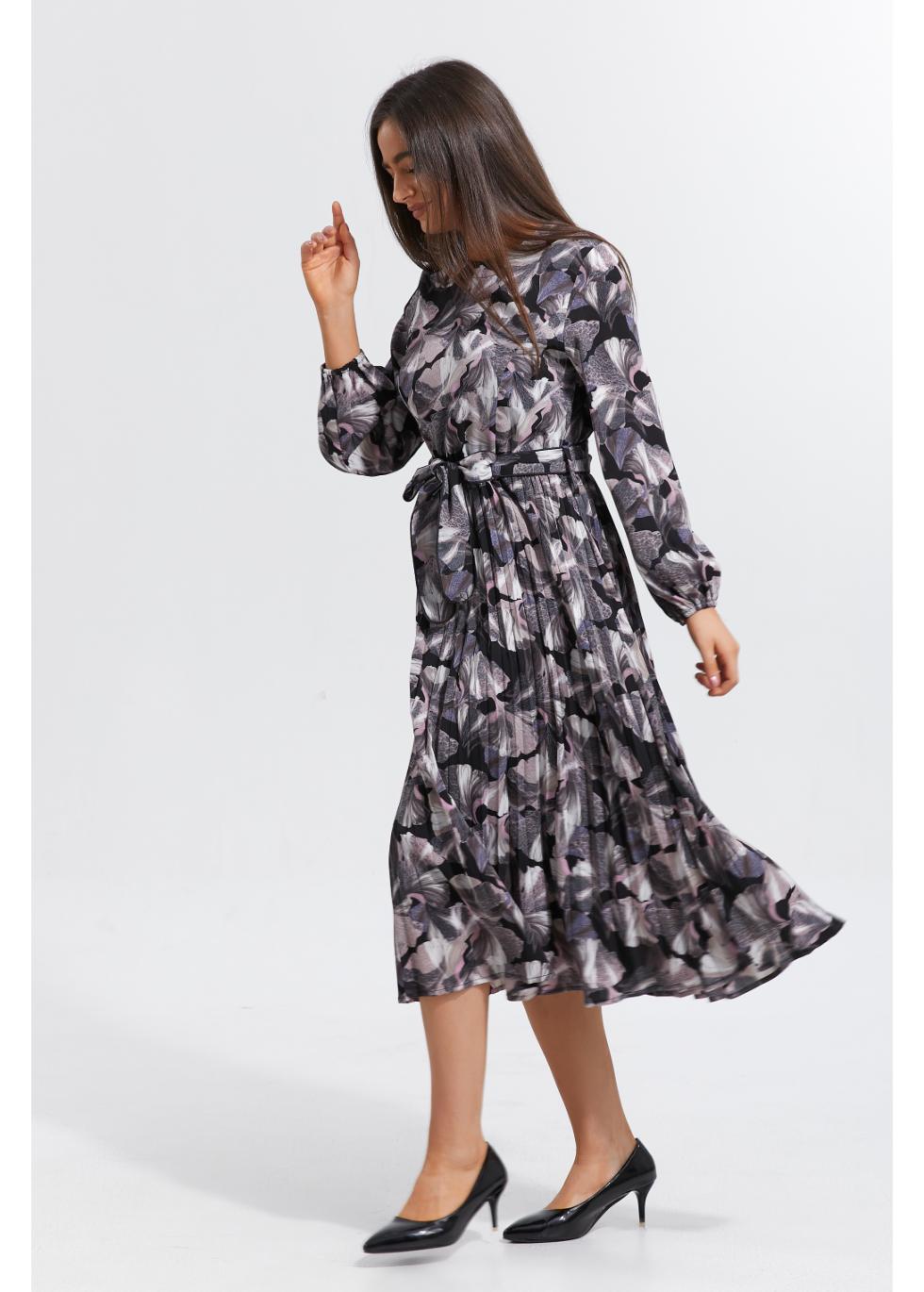 Lunar Garden Pleated Dress - MissFinchNYC