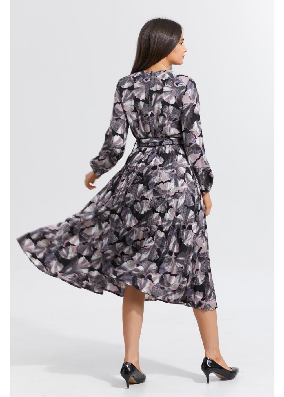 Lunar Garden Pleated Dress - MissFinchNYC