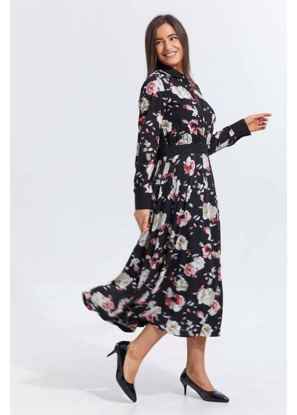 Spring Petals Midi Dress - MissFinchNYC