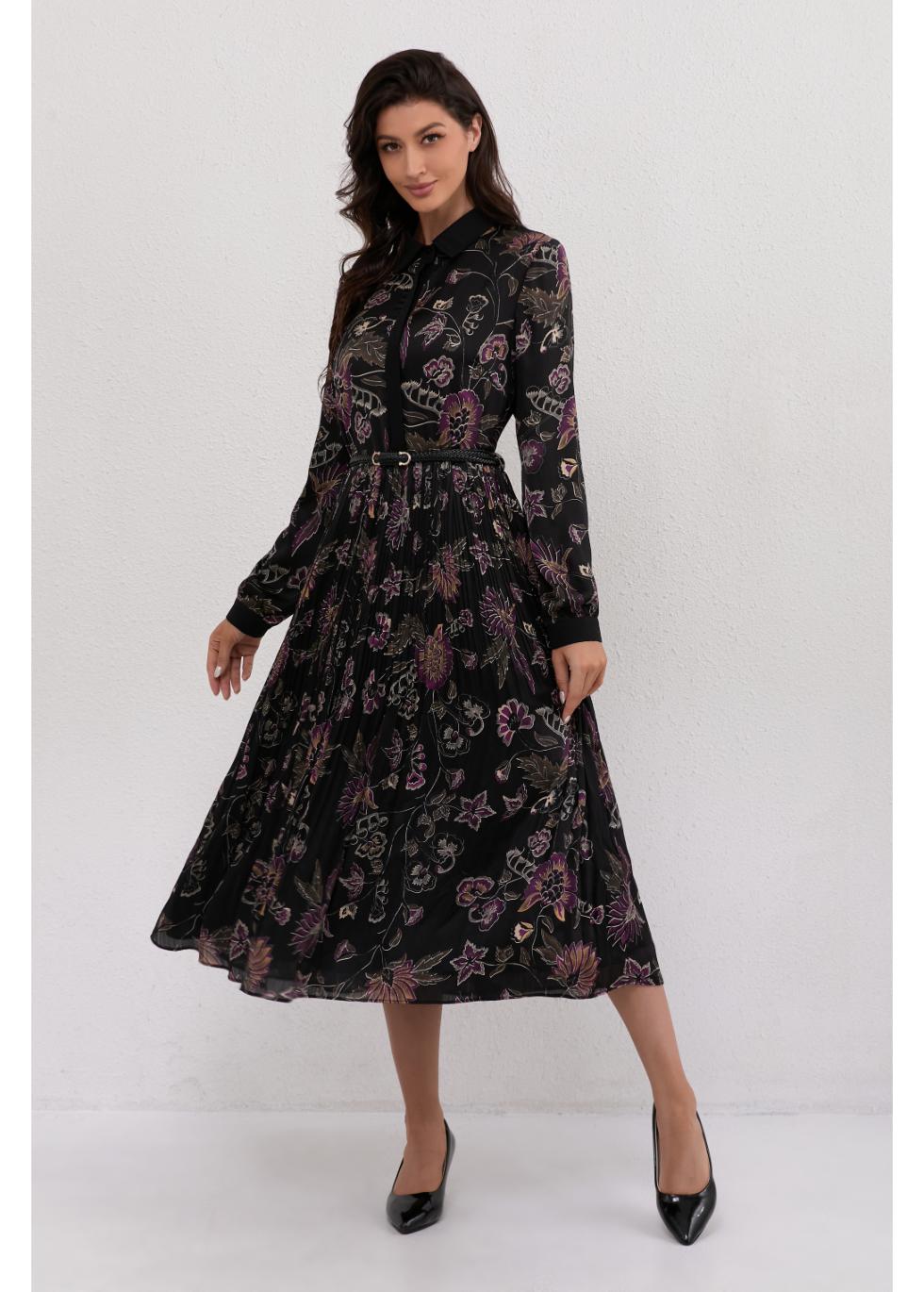 Eclipse Bloom Midi Dress - MissFinchNYC