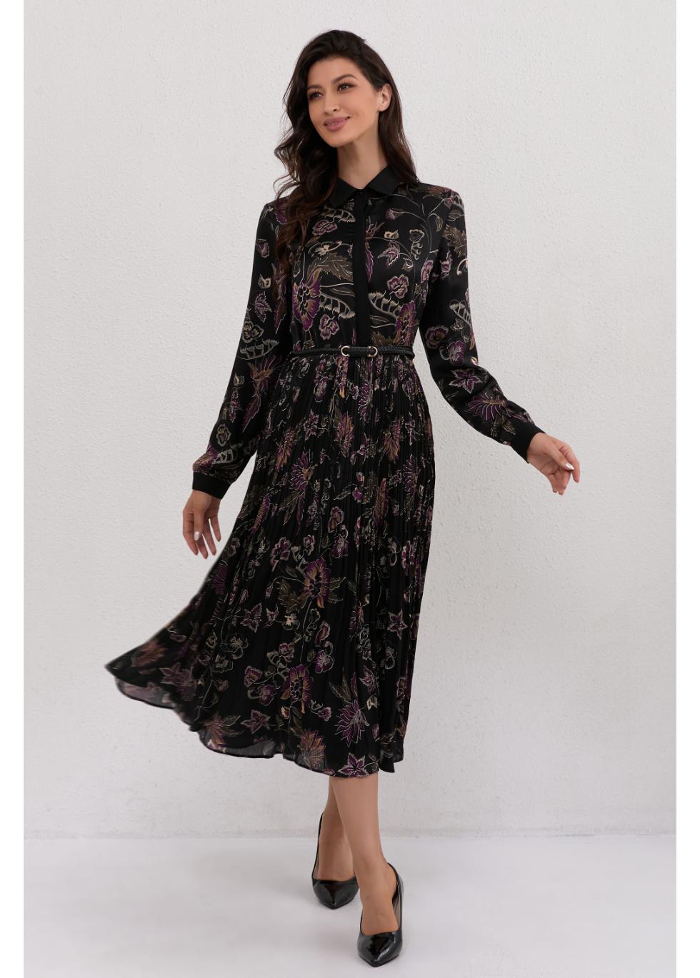 Eclipse Bloom Midi Dress - MissFinchNYC