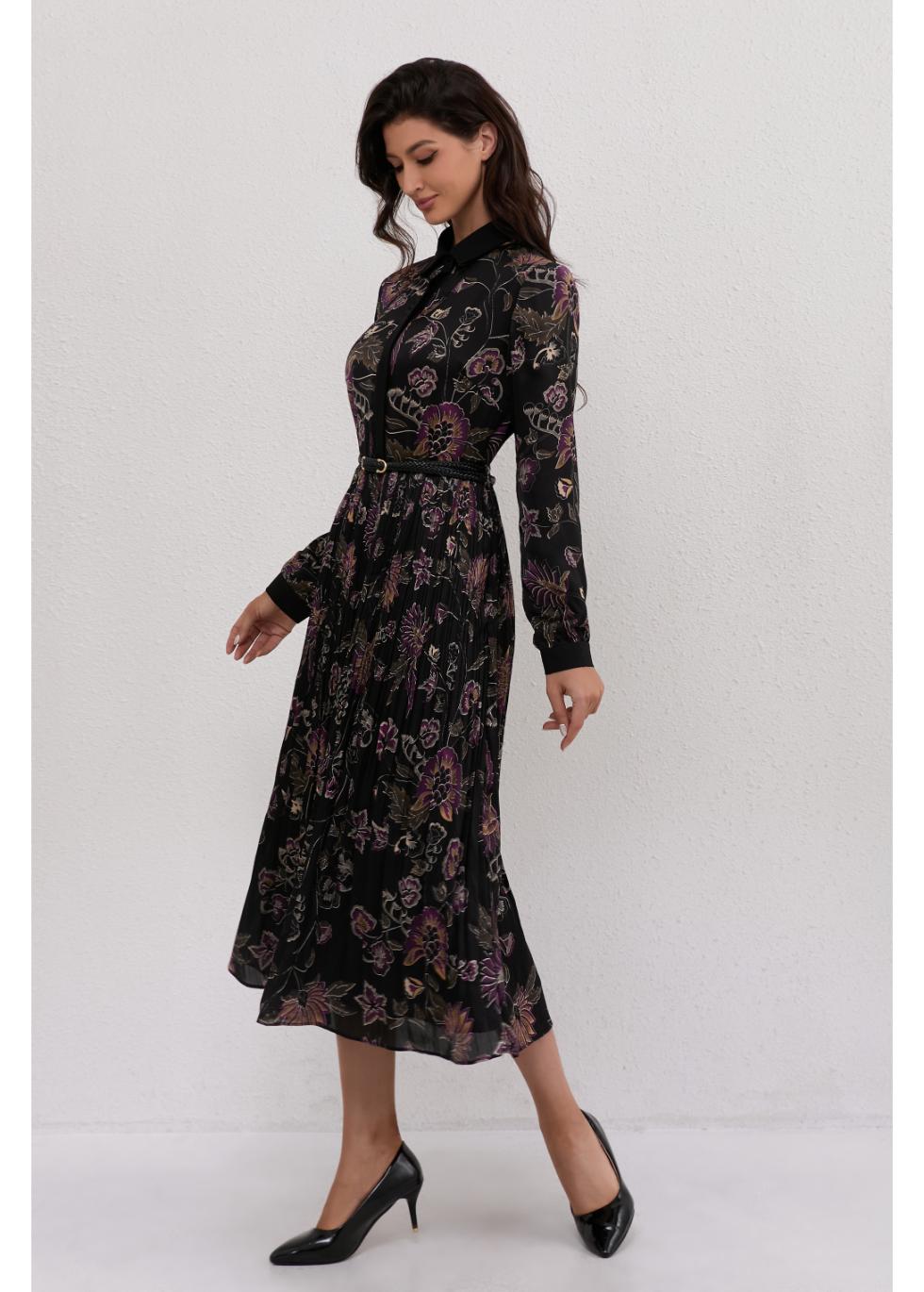 Eclipse Bloom Midi Dress - MissFinchNYC