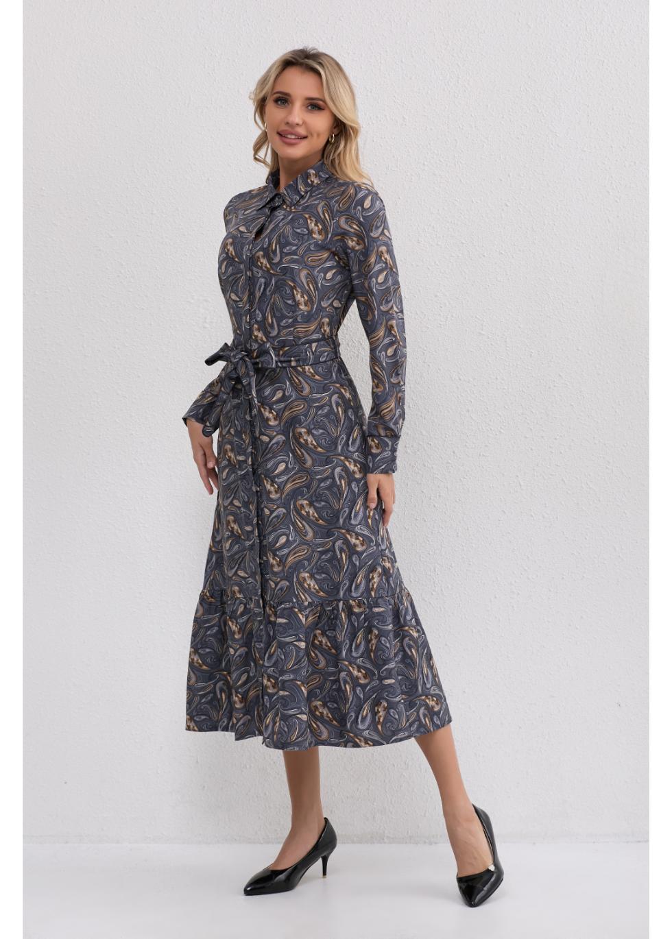 Paisley Charm Midi Dress - MissFinchNYC