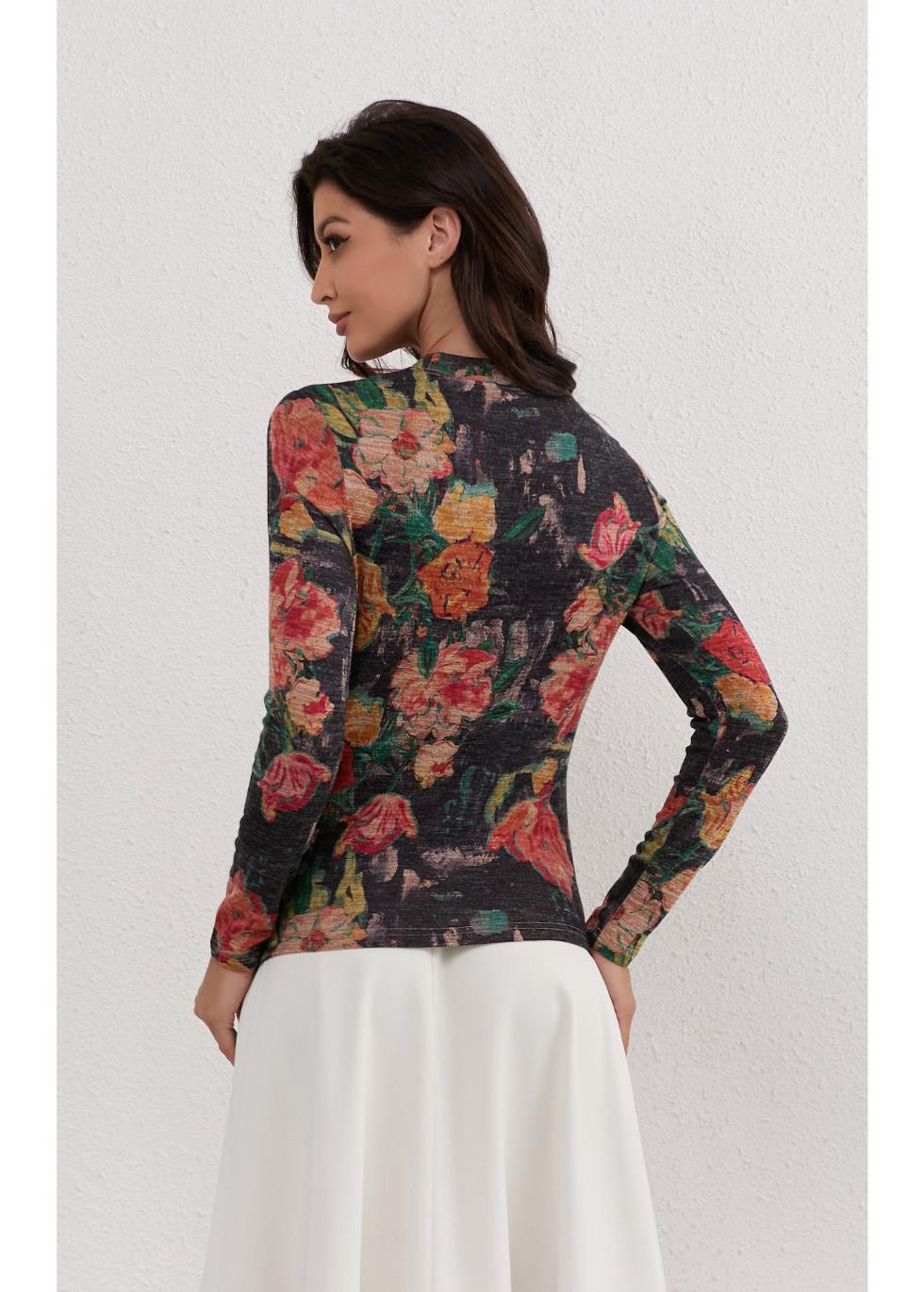 Midnight Garden Stretch Top - MissFinchNYC