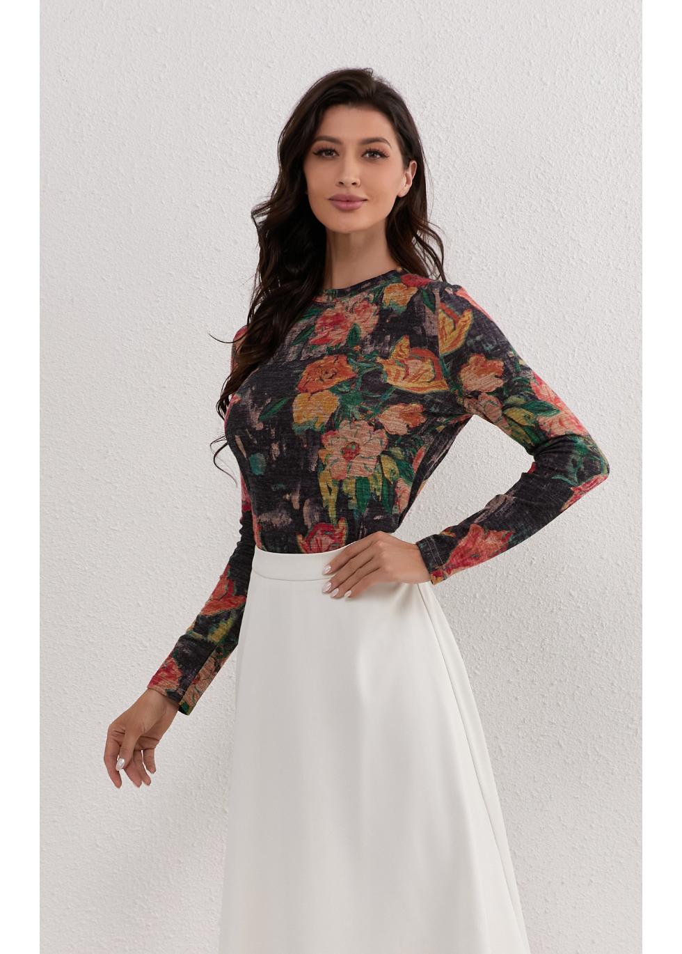 Midnight Garden Stretch Top - MissFinchNYC