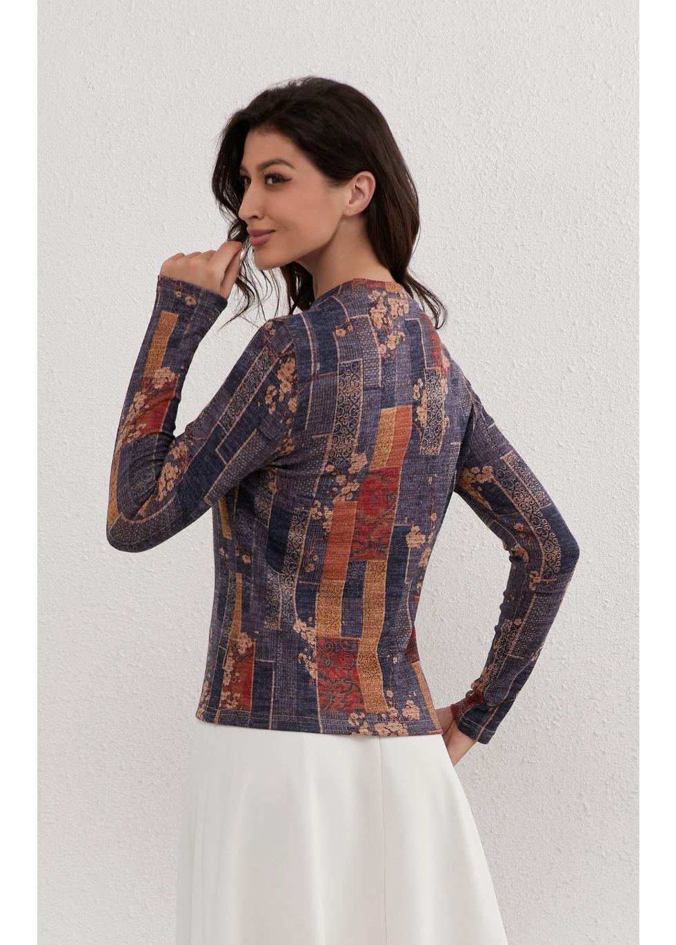 Vintage Mosiac Stretch Top - MissFinchNYC